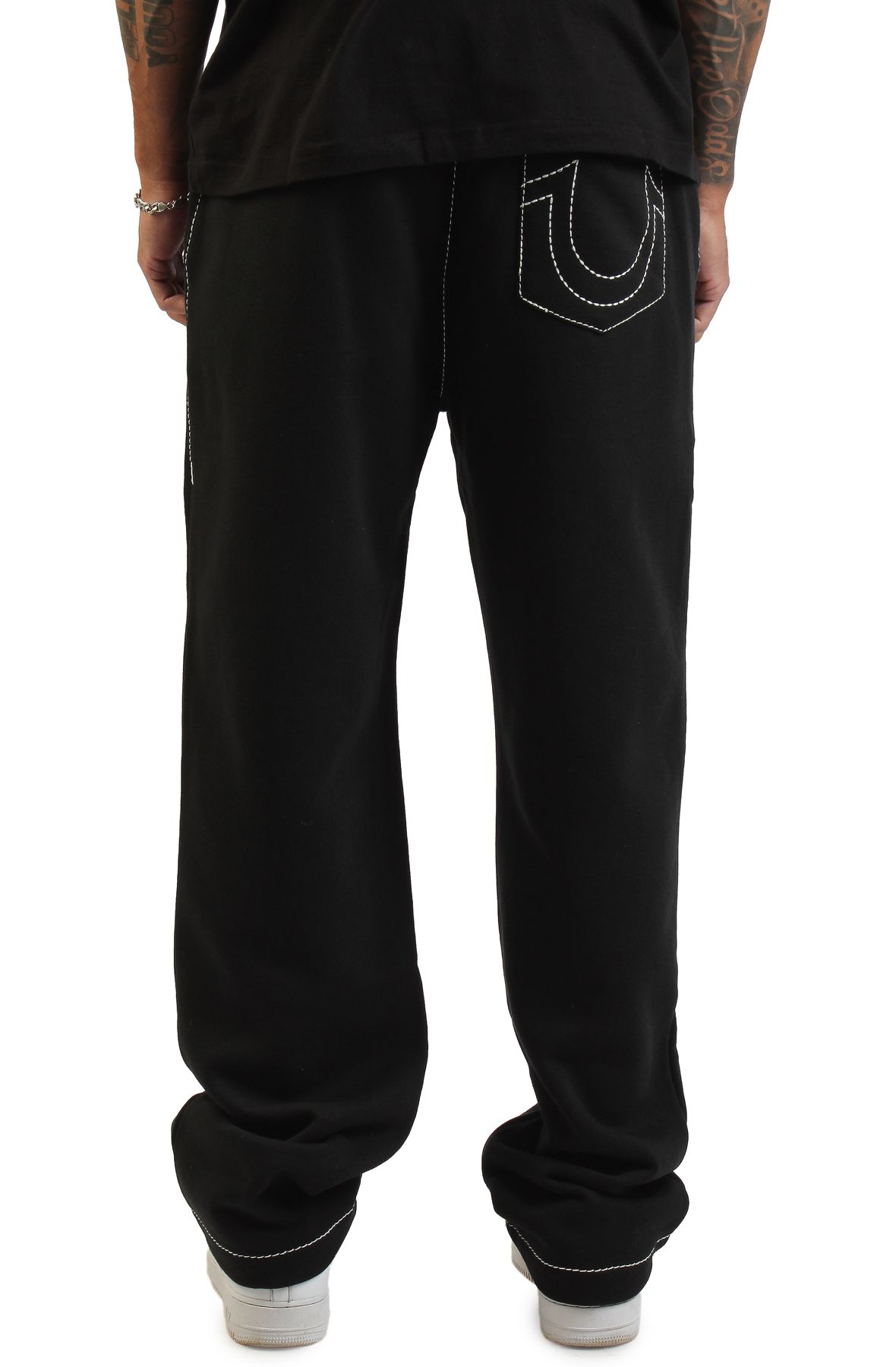TRUE RELIGION Logo Crest Big T Baggy Sweatpant 110151-1001 - Shiekh