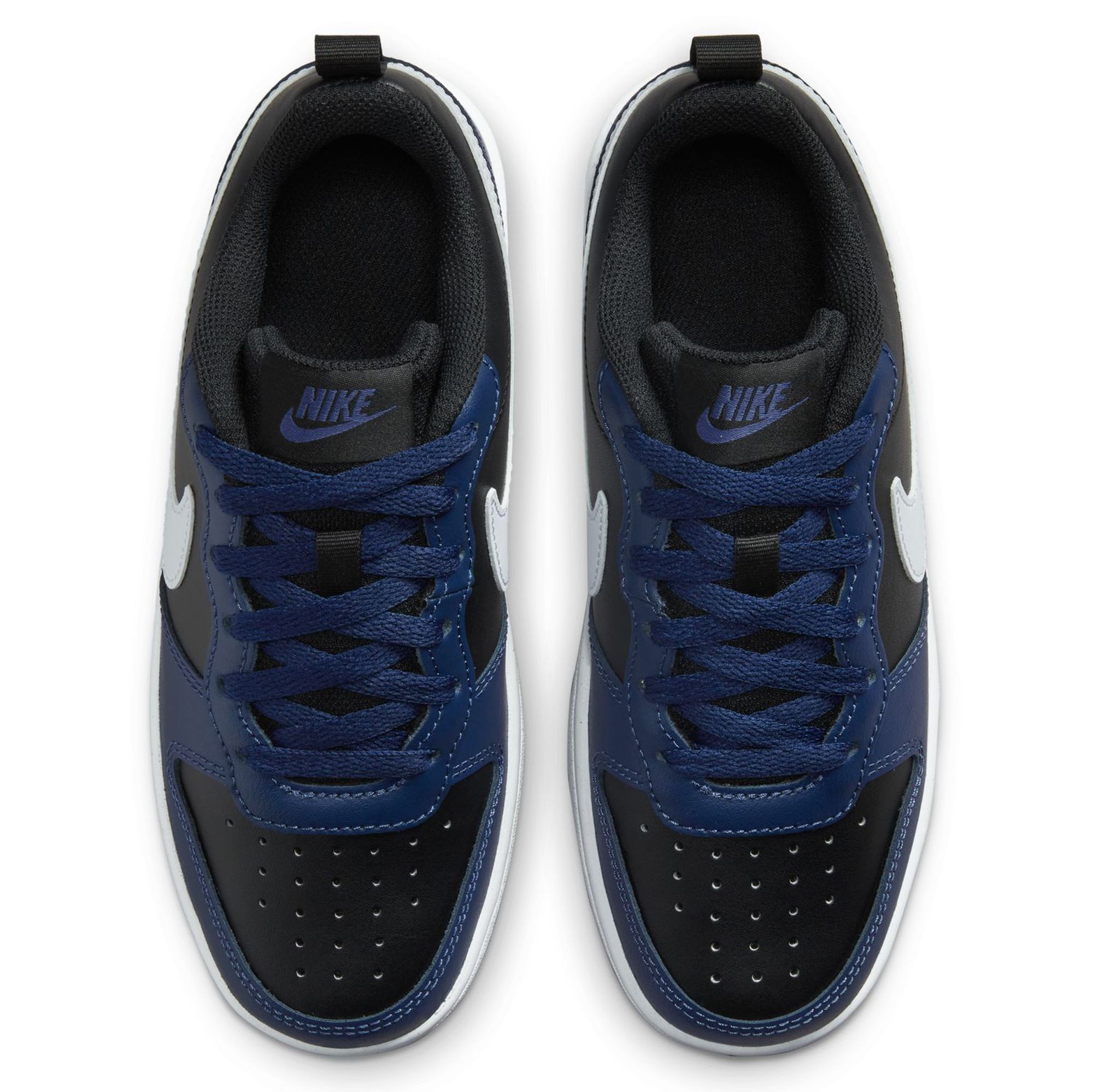 Nike Sportswear NIKE COURT BOROUGH LOW 2 (TD) - Baskets basses - midnight  navy/black/dark purple/dust white/bleu marine 
