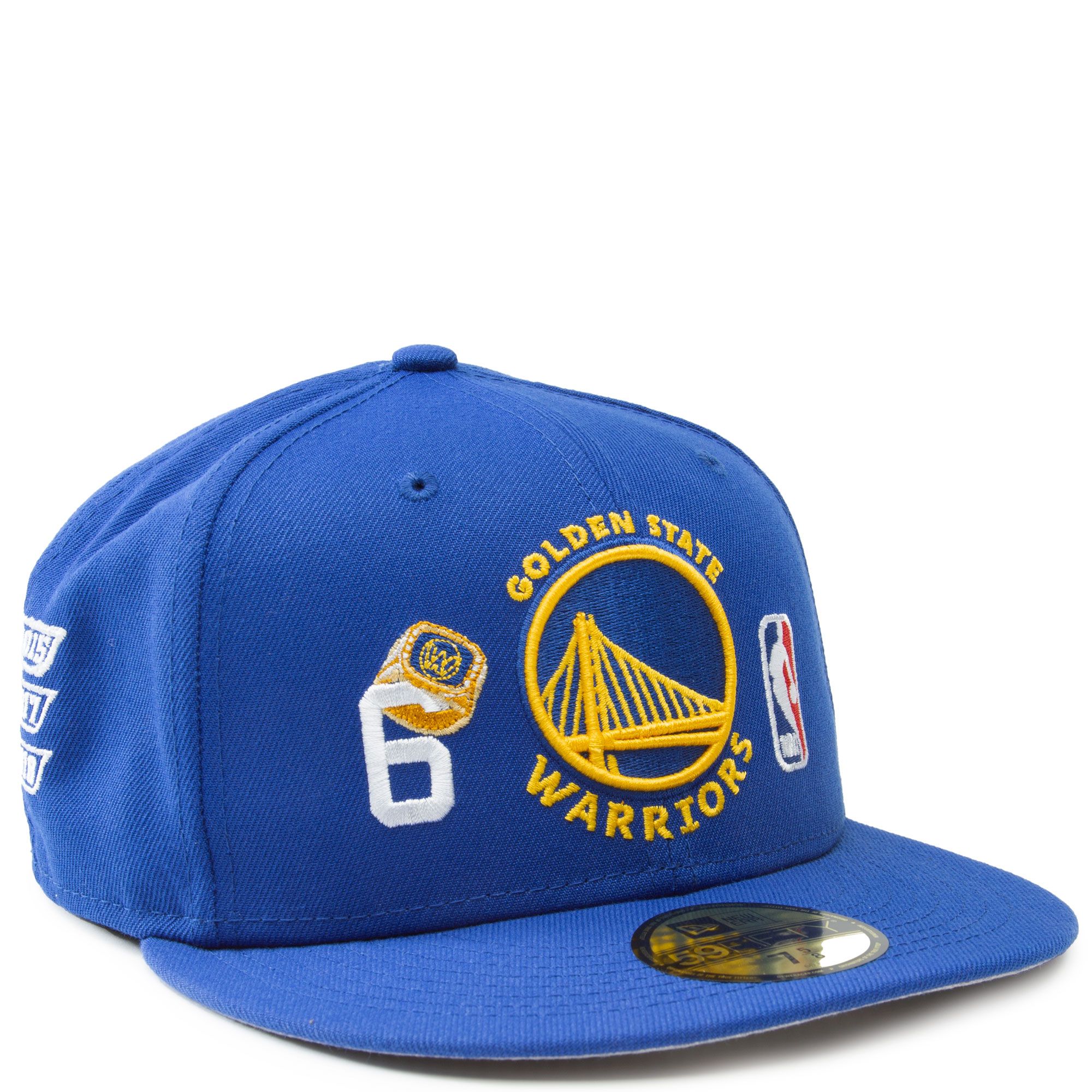 NEW ERA CAPS Golden State Warriors 6x World Champions 59FIFTY Fitted ...