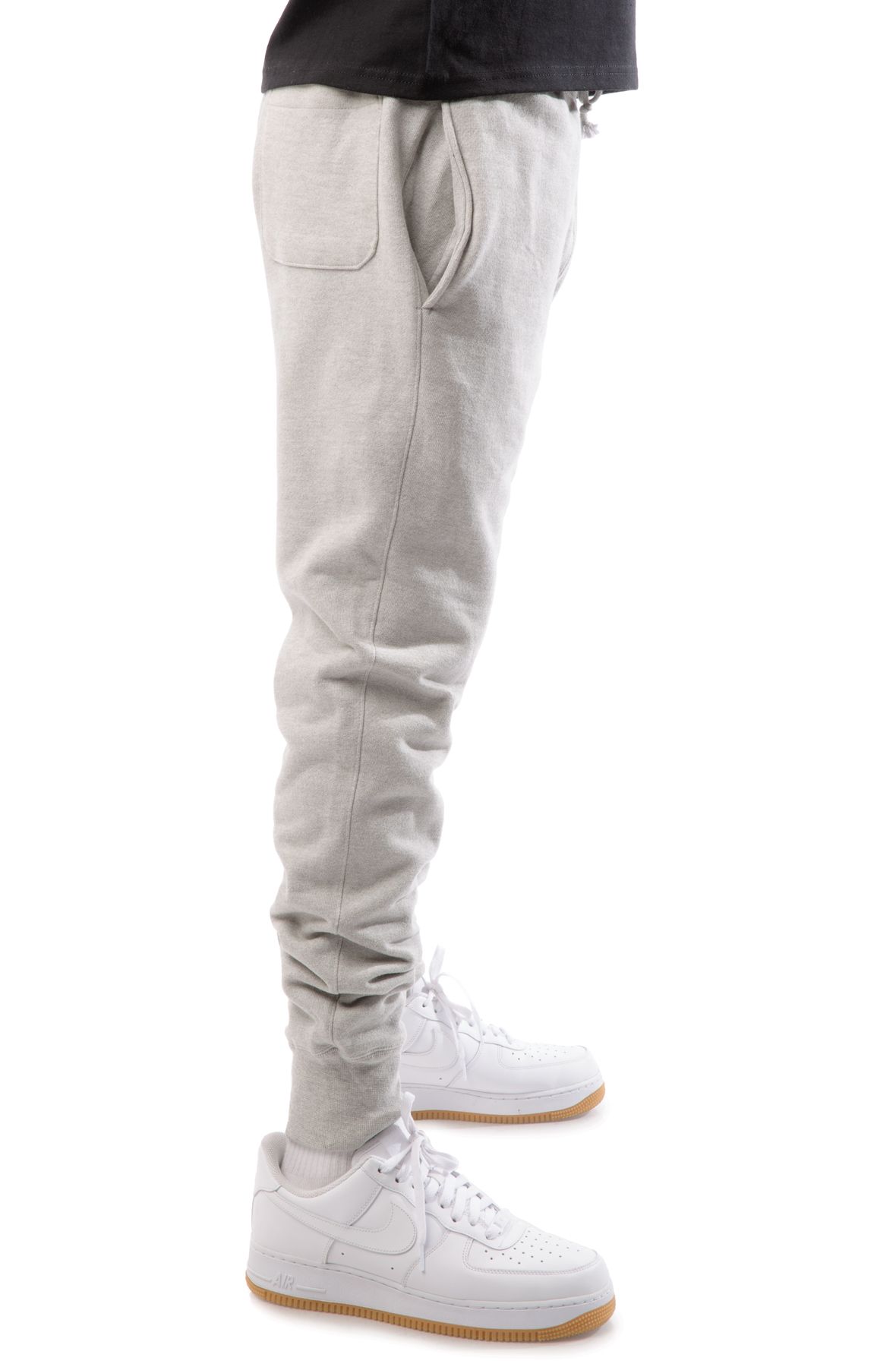 mens reverse weave joggers