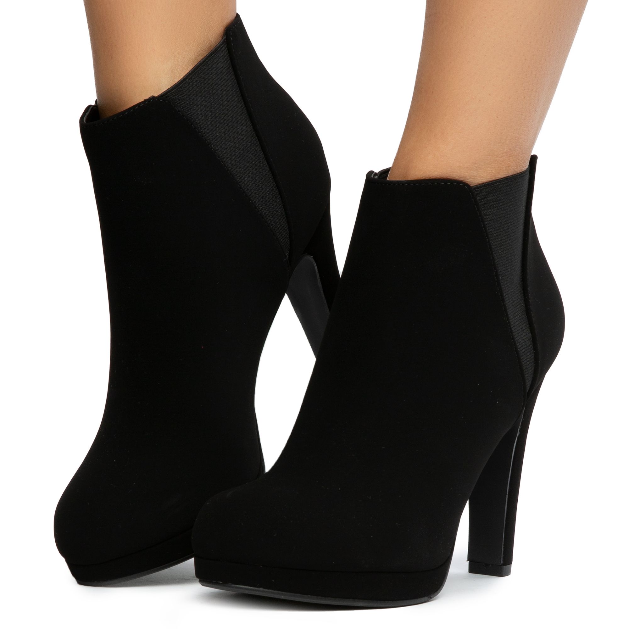 black dress ankle boots womens