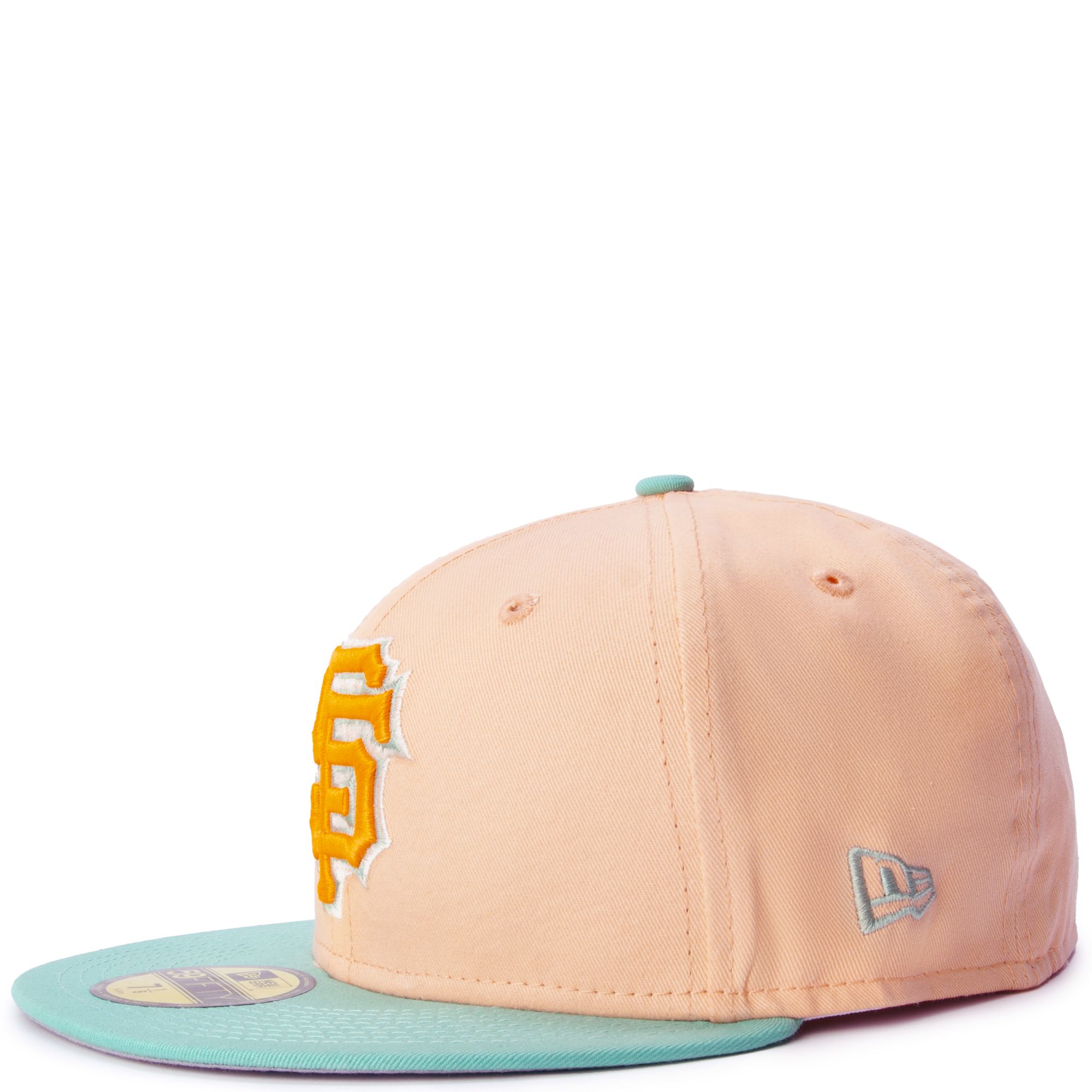 NEW ERA CAPS Tampa Bay Rays Peach Mint 59FIFTY Fitted Hat 70725294 - Shiekh