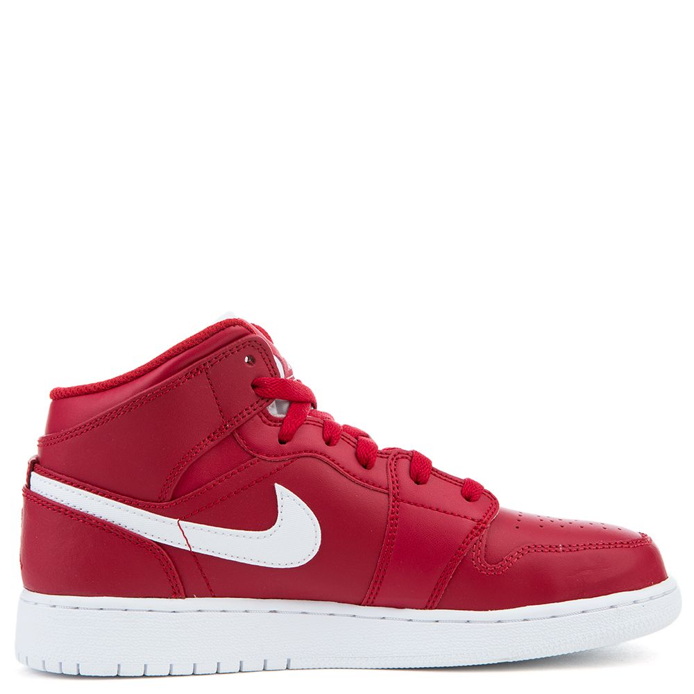 air jordan 1 mid gym red white