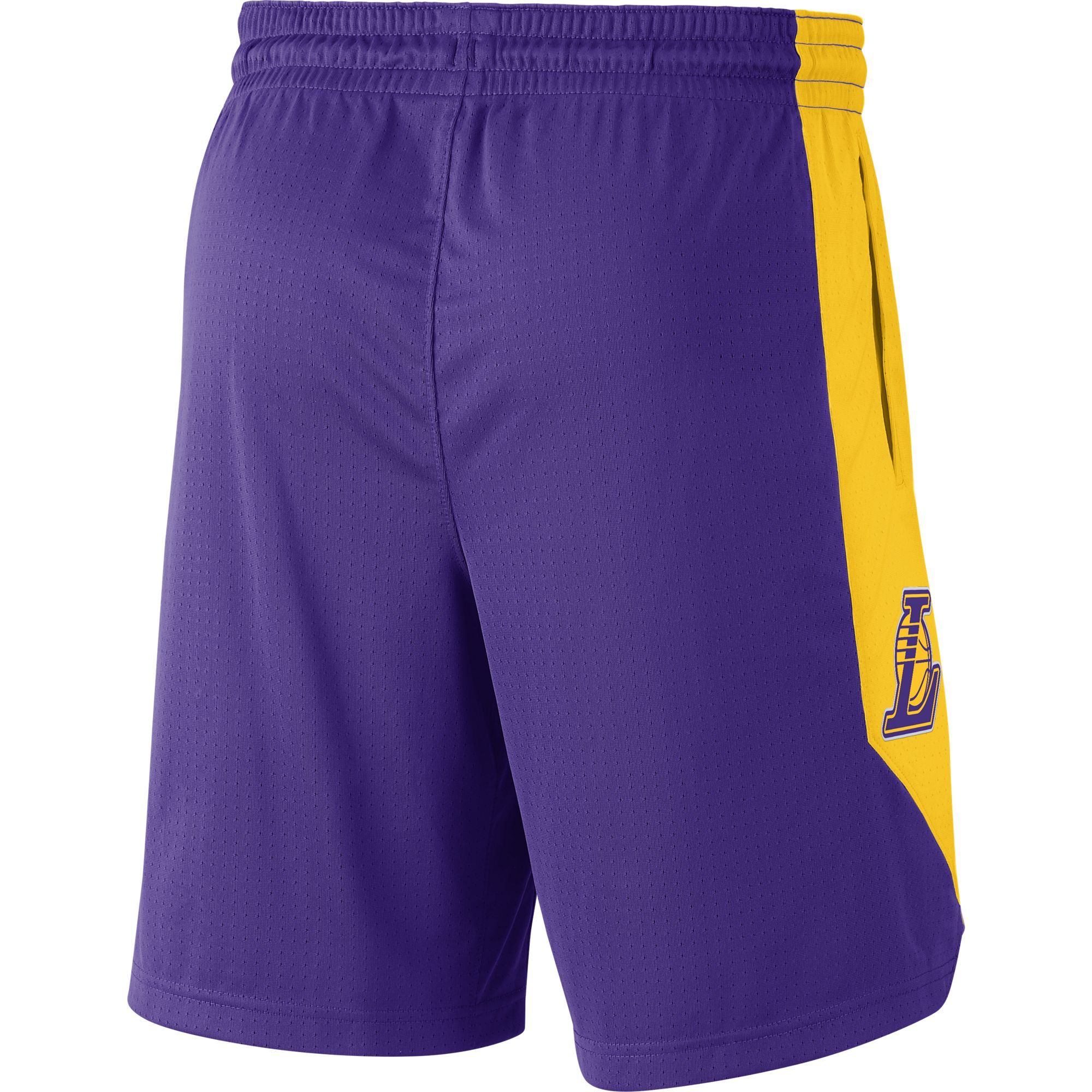 purple and yellow nike shorts