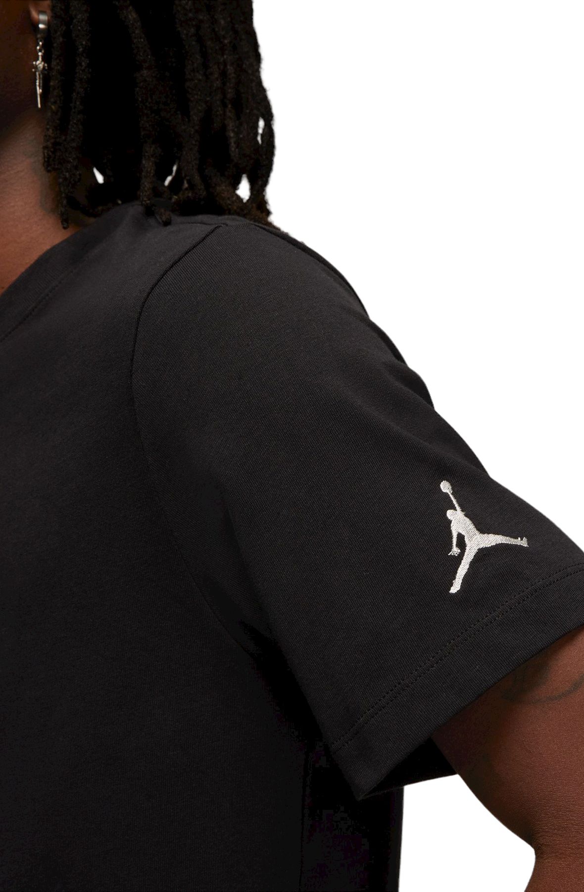 Tシャツ・カットソー Nike jordan air mens t-shirt DM3182-010 Nike Men's Air Jordan Air Short Sleeve Shirt Black DM3182