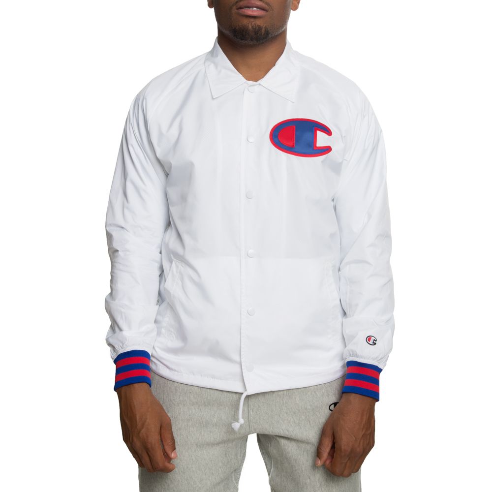 White champion coach jacket new arrivals