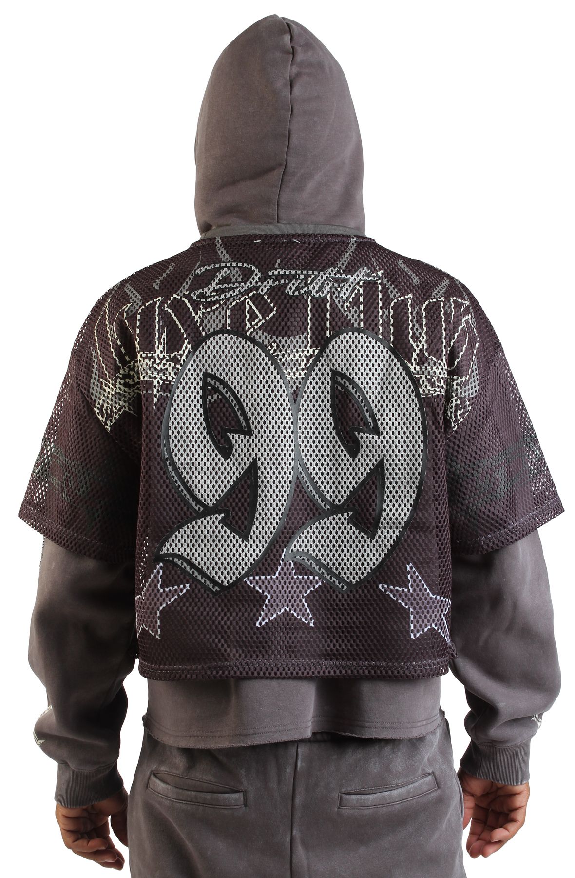 SMOKE RISE Luxe Club Layered Hoodie FO25674SK-TAL - Shiekh