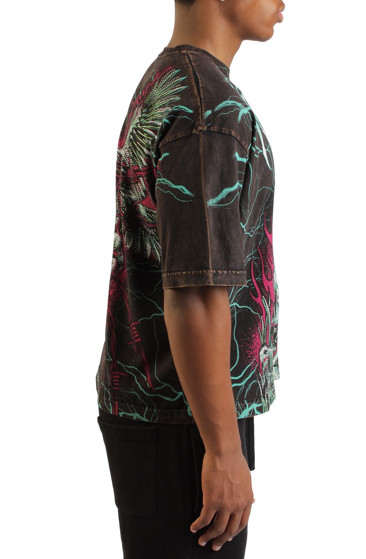 AFFLICTION Ghost T-Shirt A30853-BBLV - Shiekh