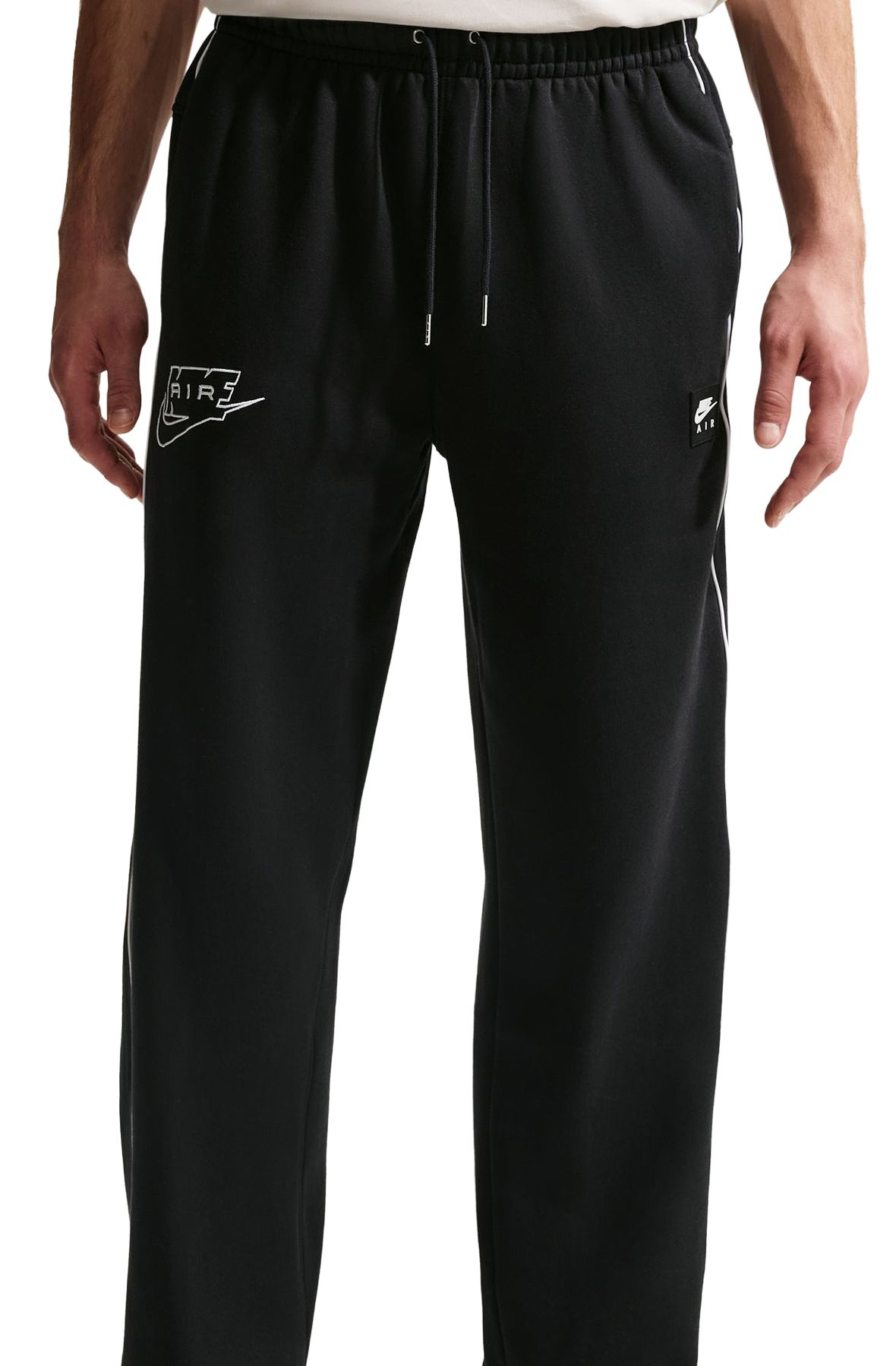NIKE Air Open-Hem Fleece Pants IF1284 010 - Shiekh