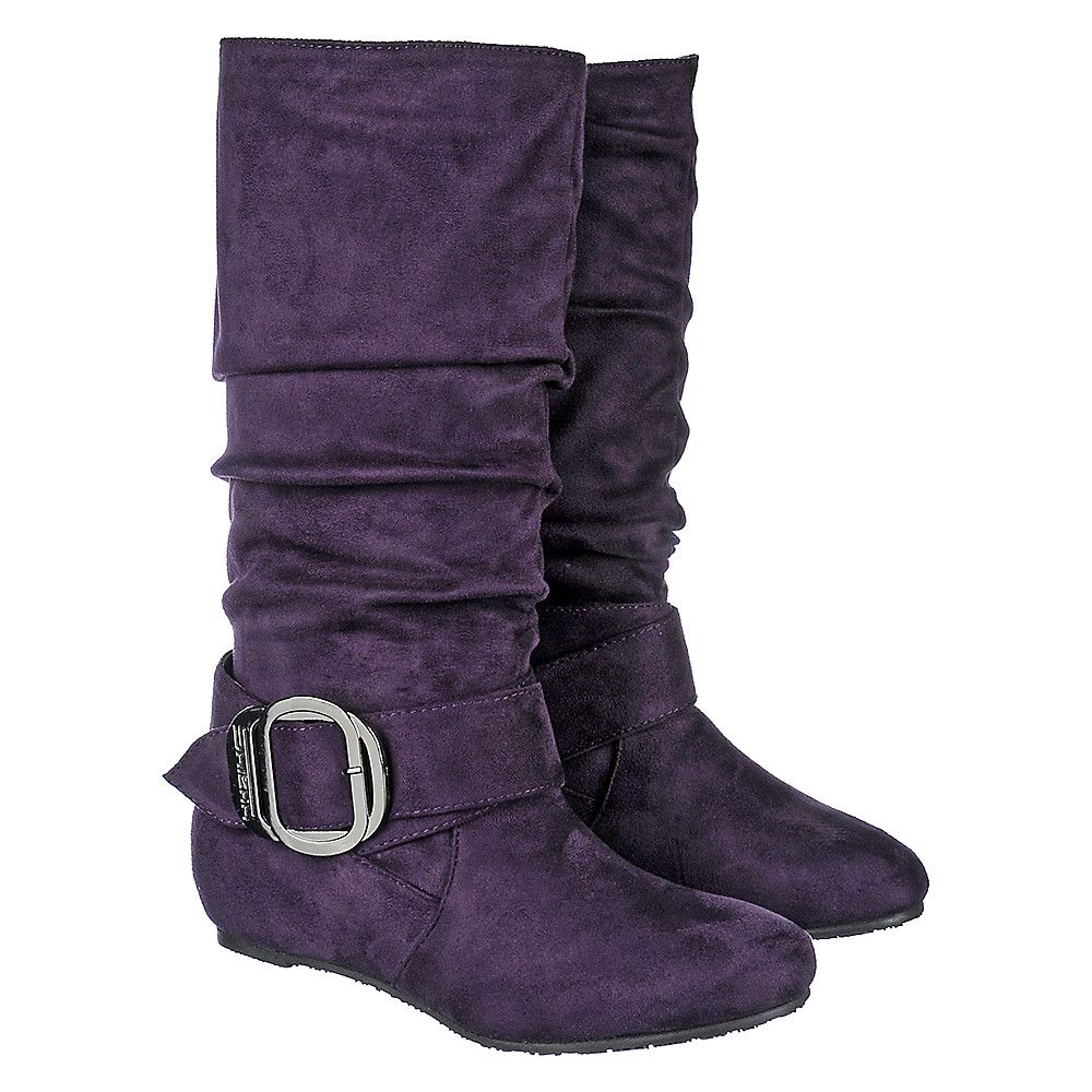 SHIEKH Mid Calf Pocket Boot Candies 76AP CANDIES 76A PURPLE Shiekh