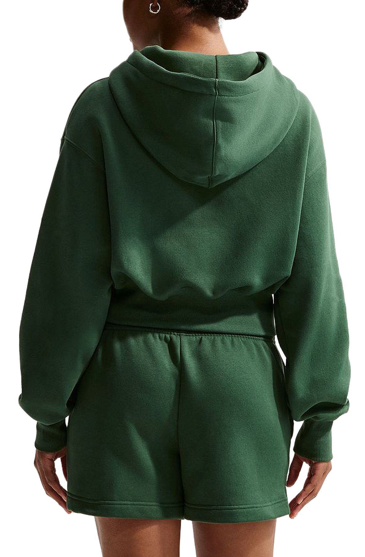 NIKE Sportswear Phoenix Fleece Loose Full-Zip Cropped Hoodie