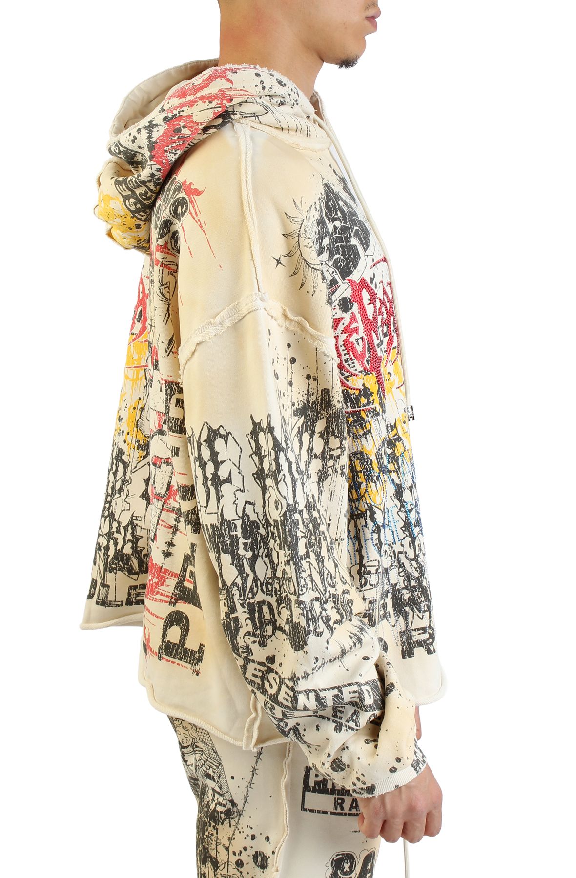 RARE PEACE Raver Bathroom Hoodie RK5041-ECRU - Shiekh