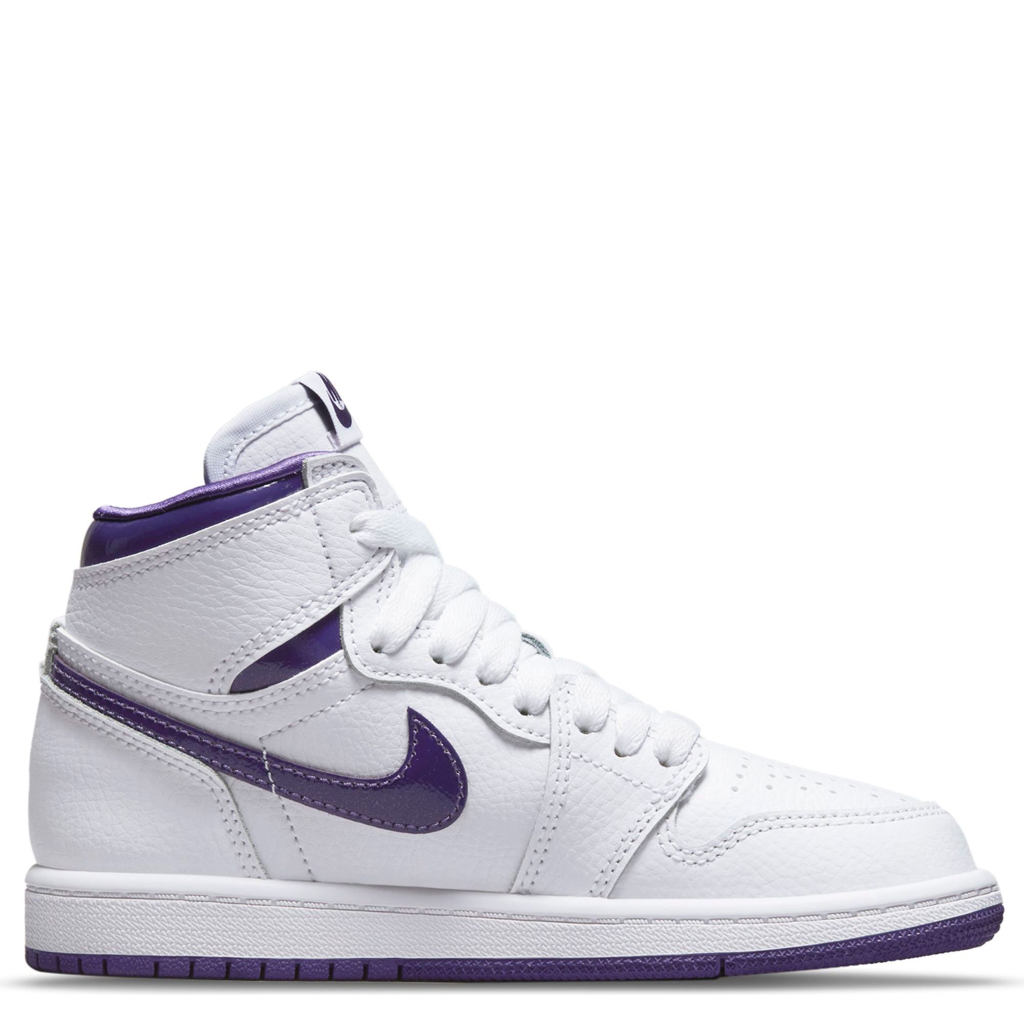 jordan ps jordan 1 high og white court purple