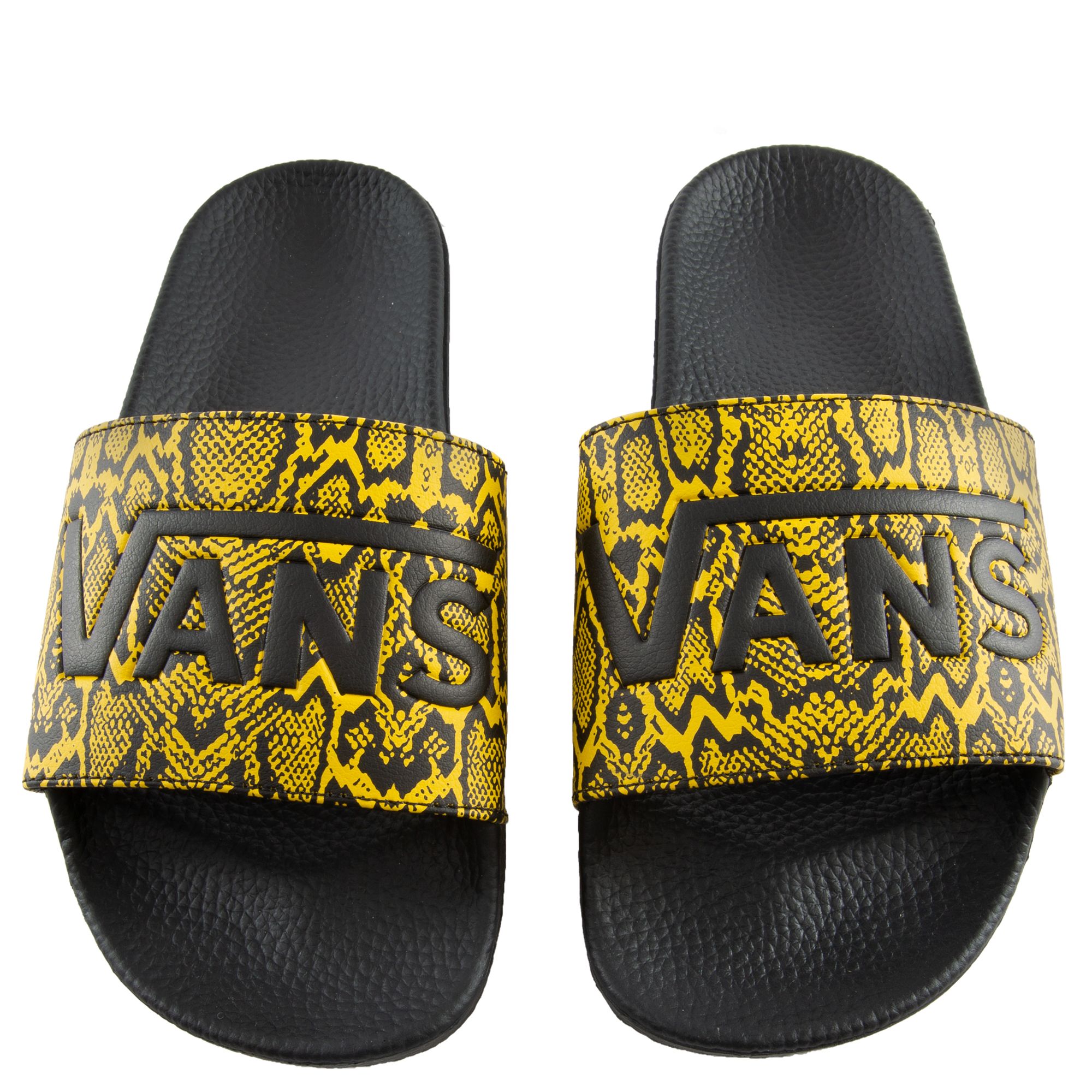 Yellow hot sale slides vans