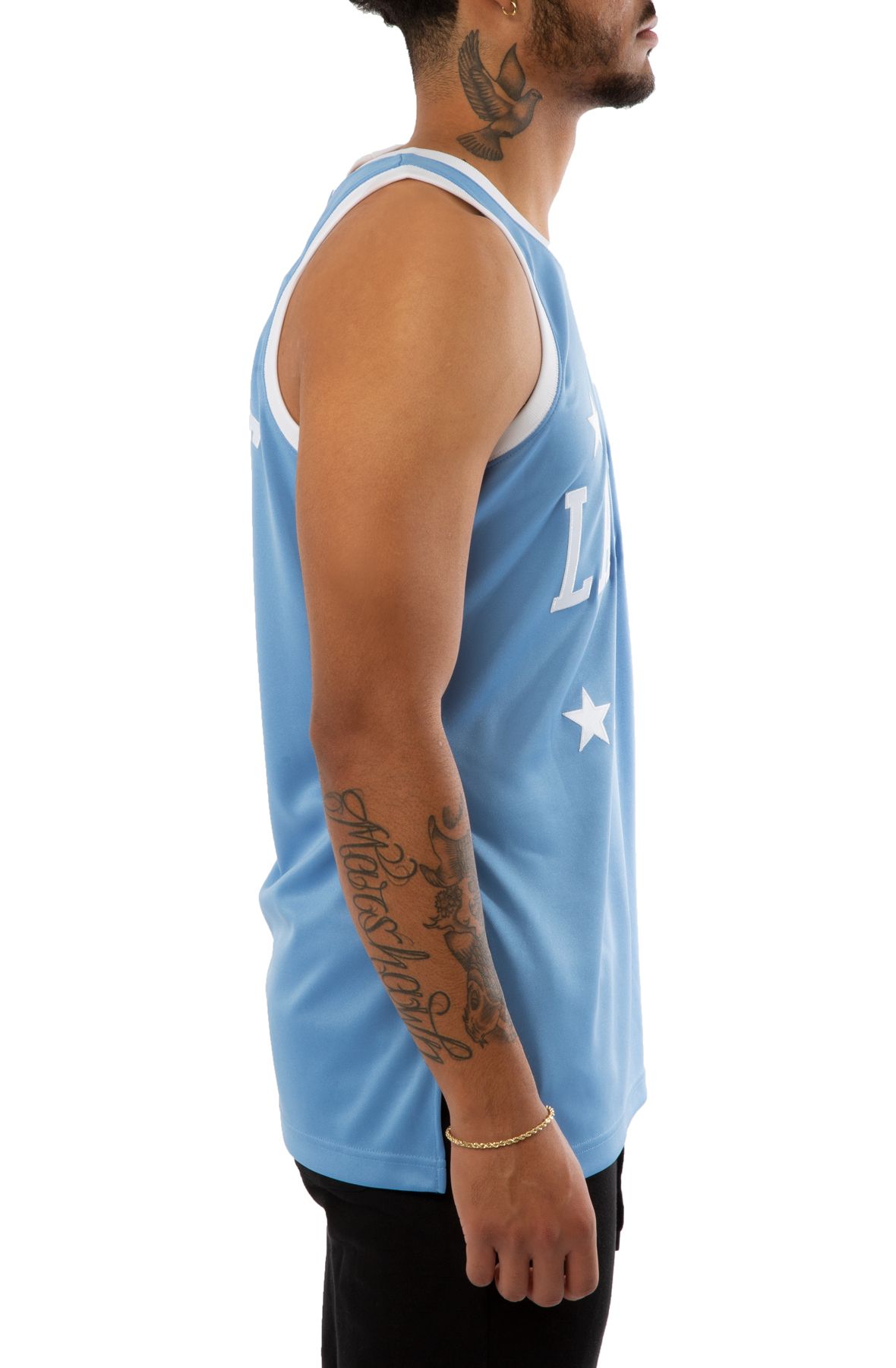 Kobe Bryant Light Blue Authentic Lakers Jersey