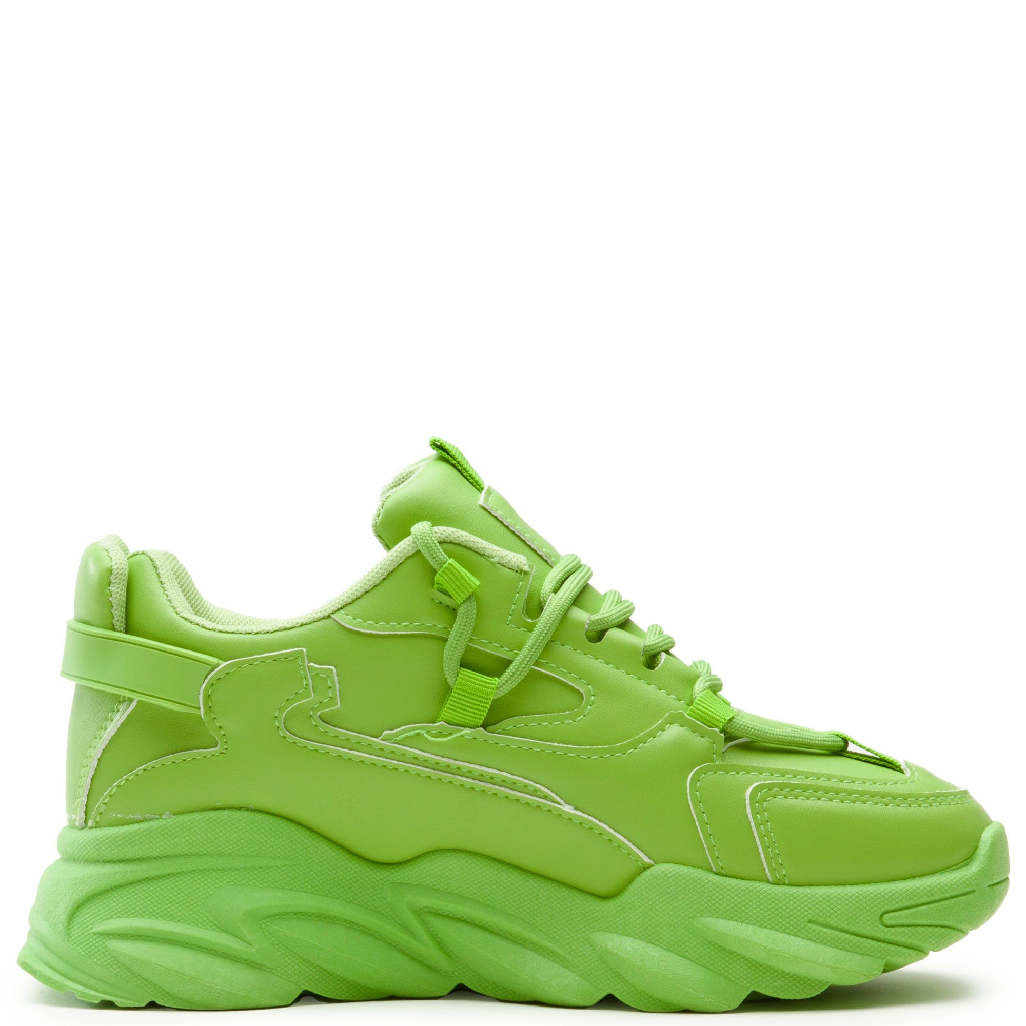 Neon Green Platform Sneaker – KIXX-by-Flourish