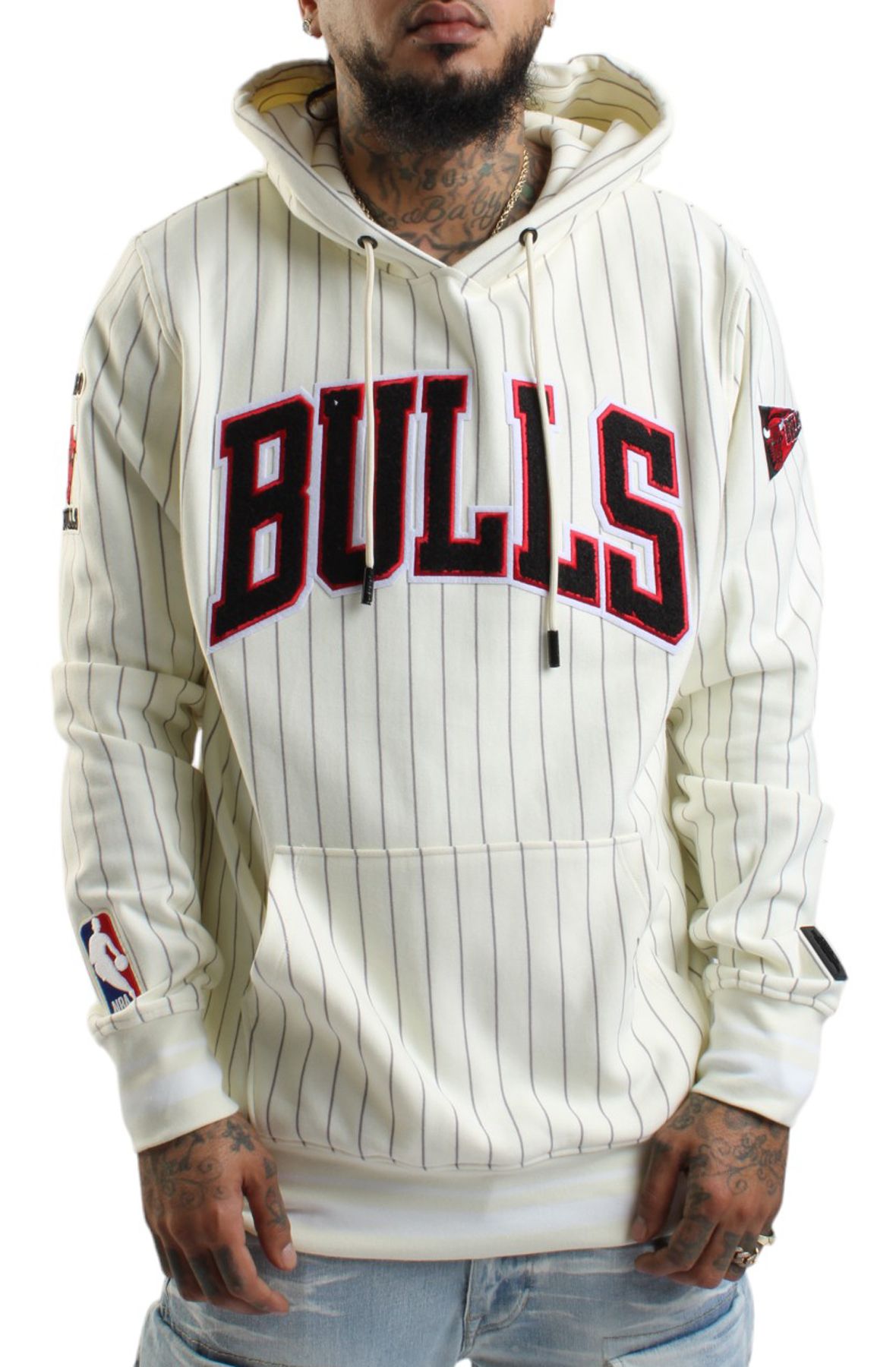 CHICAGO BULLS PINSTRIPE HOODIE BCB5515421-ELY