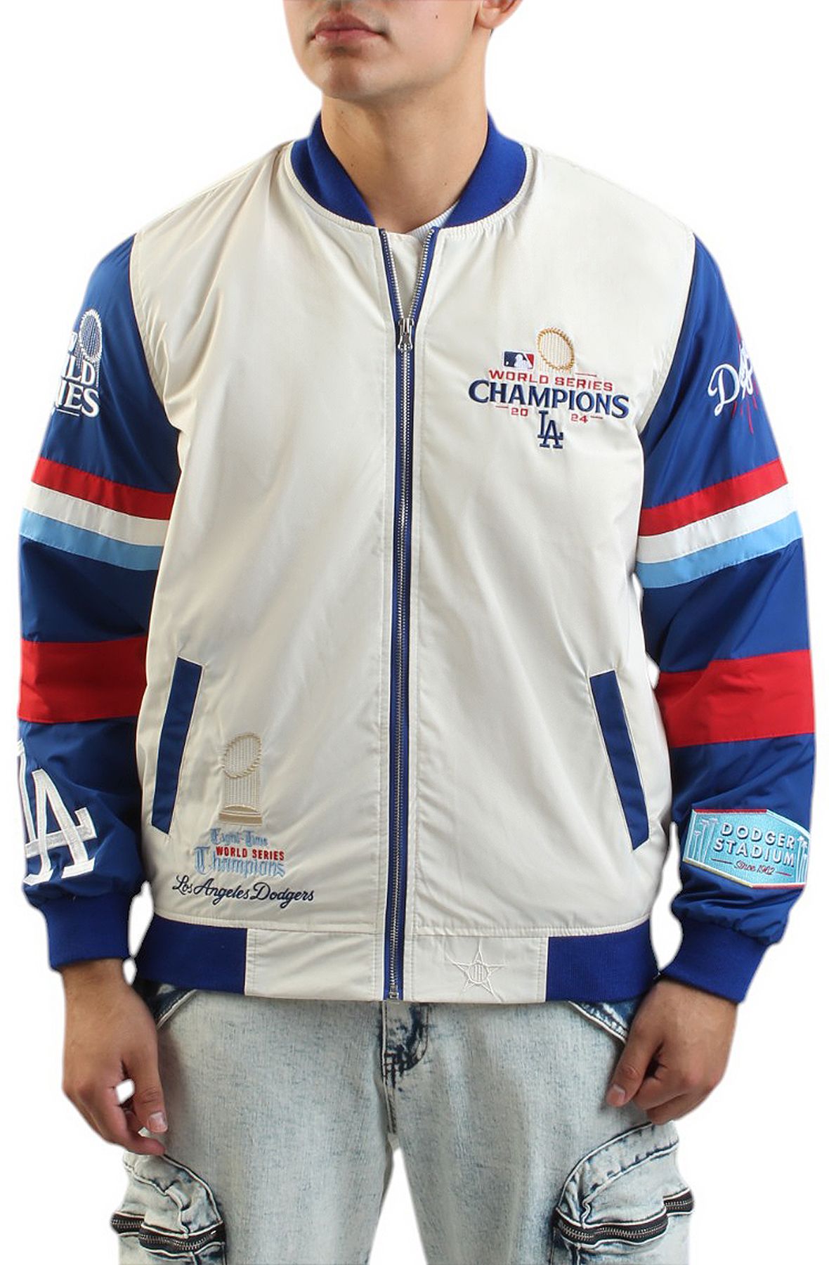 JH DESIGN MLB Los Angeles Dodgers World Series Champs Jacket JH DESIGN MLB Los Angeles Dodgers World Series Champs Jacket