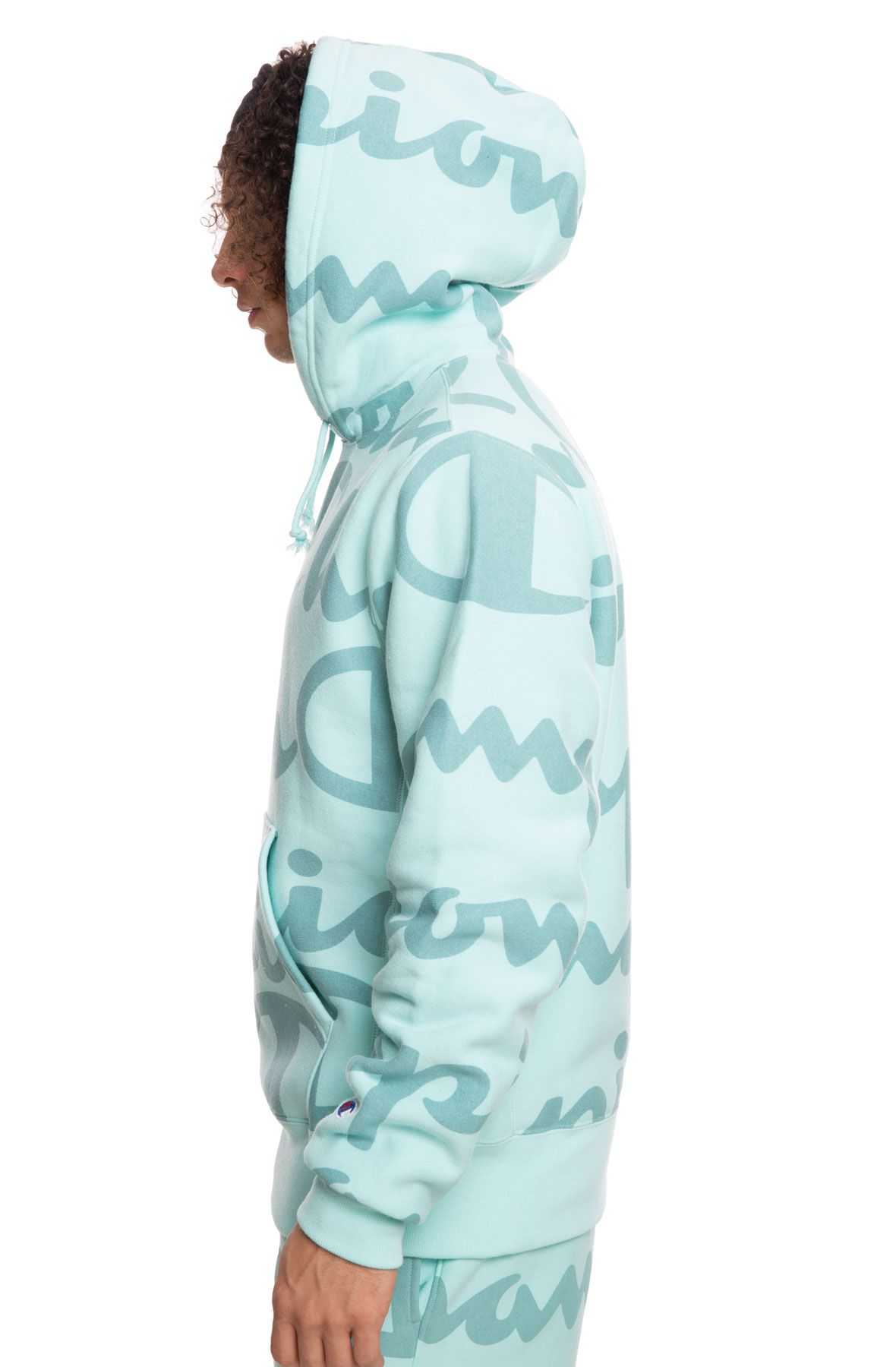 CHAMPION REVERSE WEAVE ALL-OVER LOGO HOODIE S2974 11567 CW08