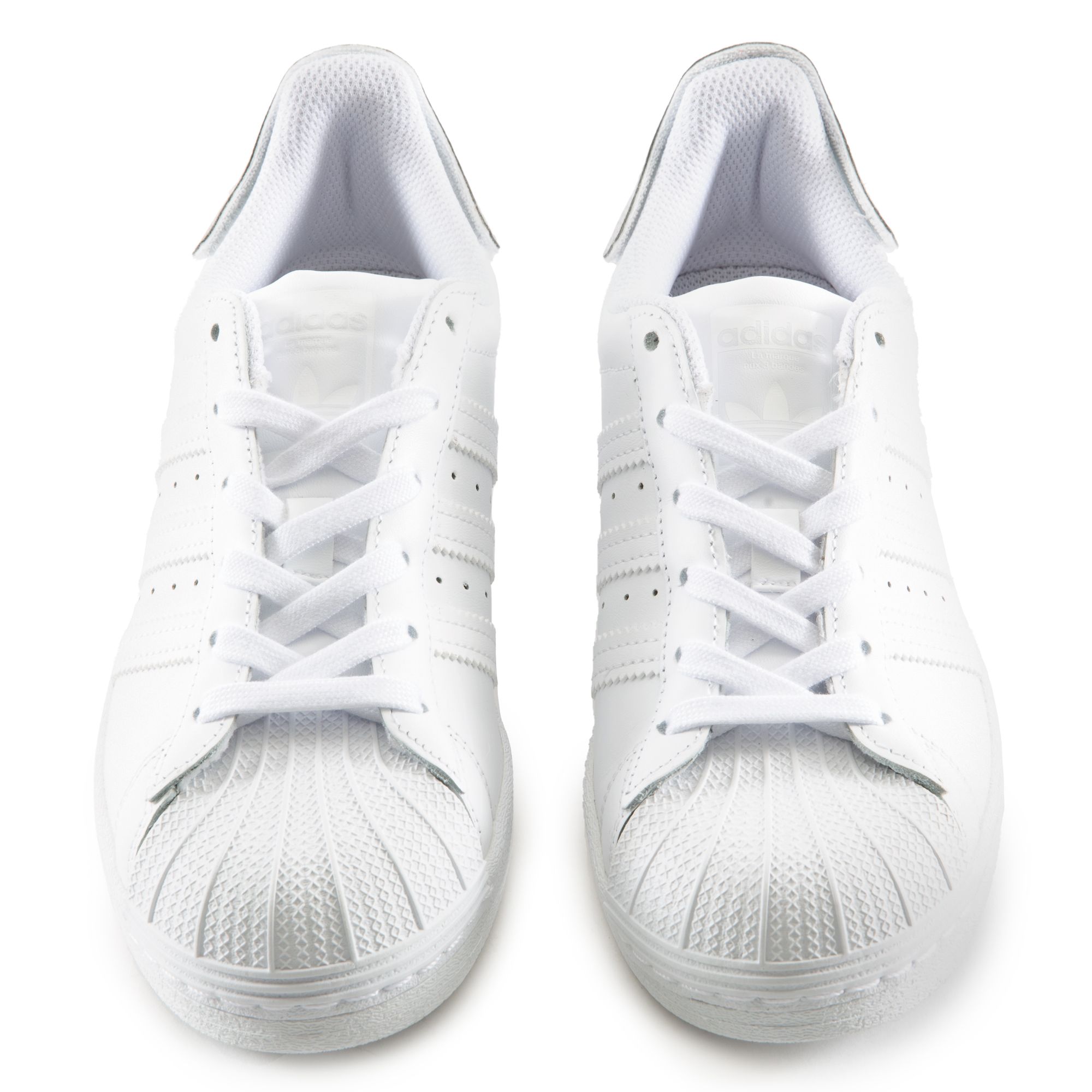 superstar gs trainers white metallic