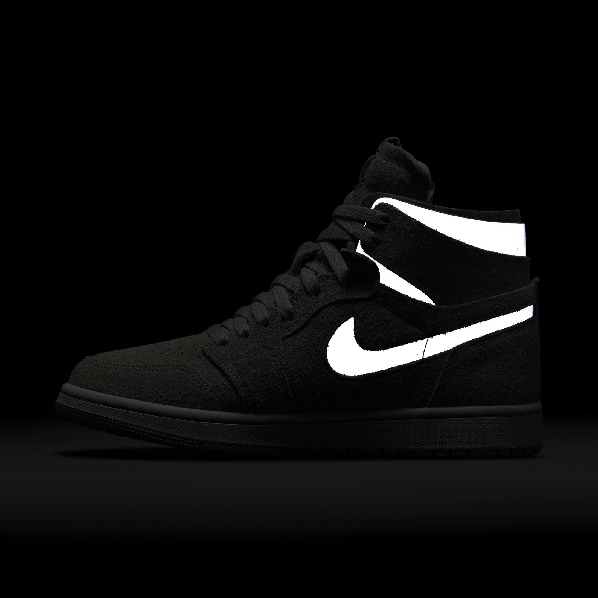 jordan 1 black reflective