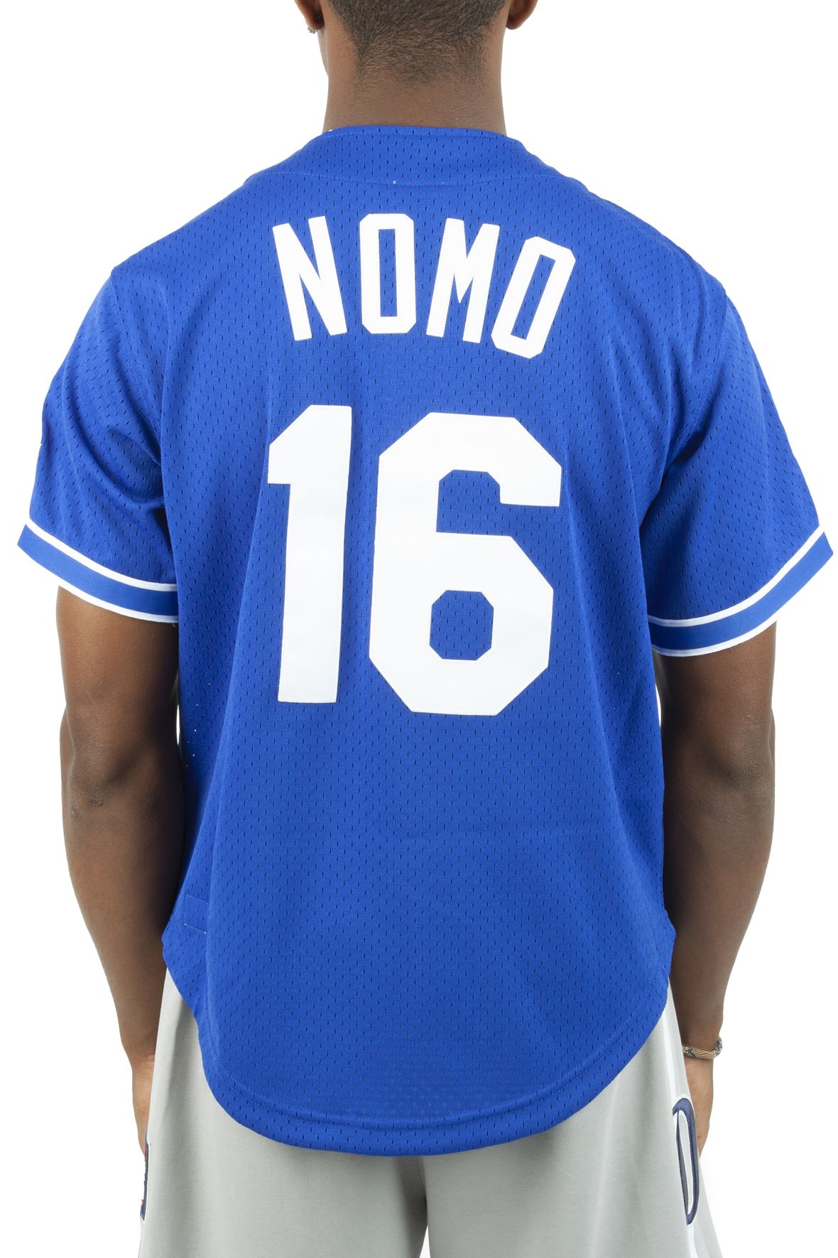 Mitchell and Ness LA Dodgers Men's Mitchell & Ness Authentic 1997 Hideo  Nomo #16 Jersey White