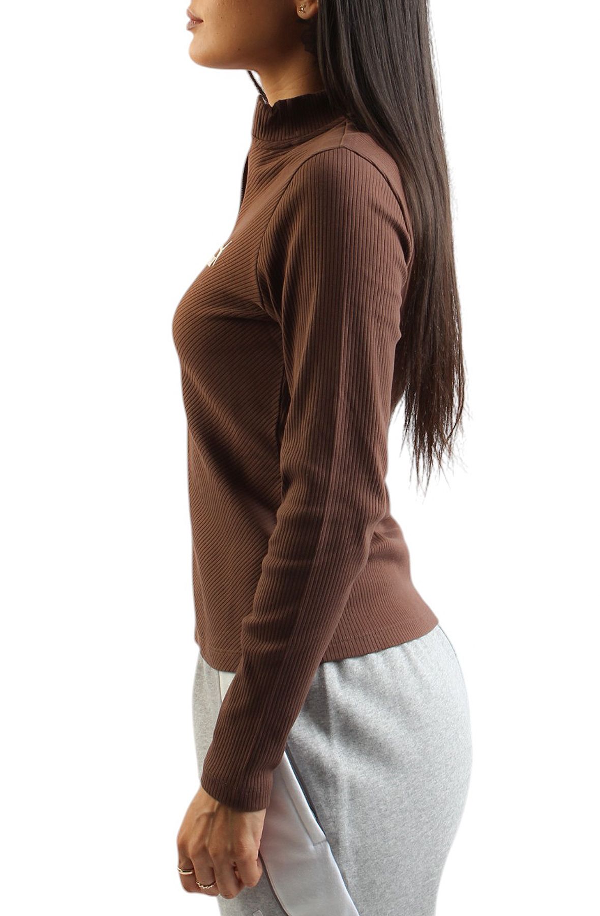 PUMA CLASSICS RIBBED LONG SLEEVE Brown 62663265 - Shiekh