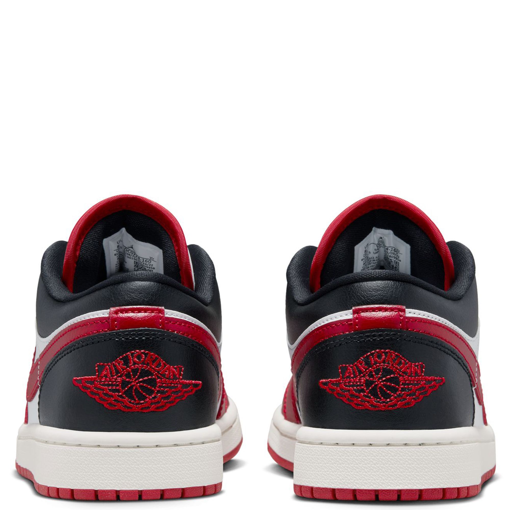 This Air Jordan 1 Low Gets A Clean Black Fire Red Makeup - Sneaker