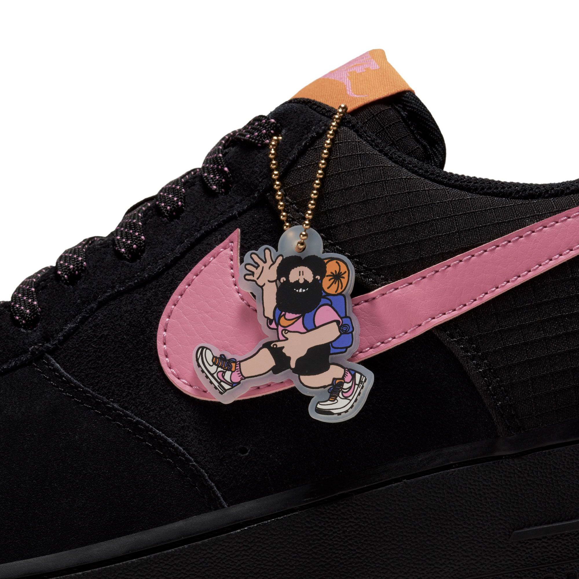 Nike Air Force 1 LV8 2 Big Kids' Shoes Black-Persian Violet-Pollen Rise  cn5710-001