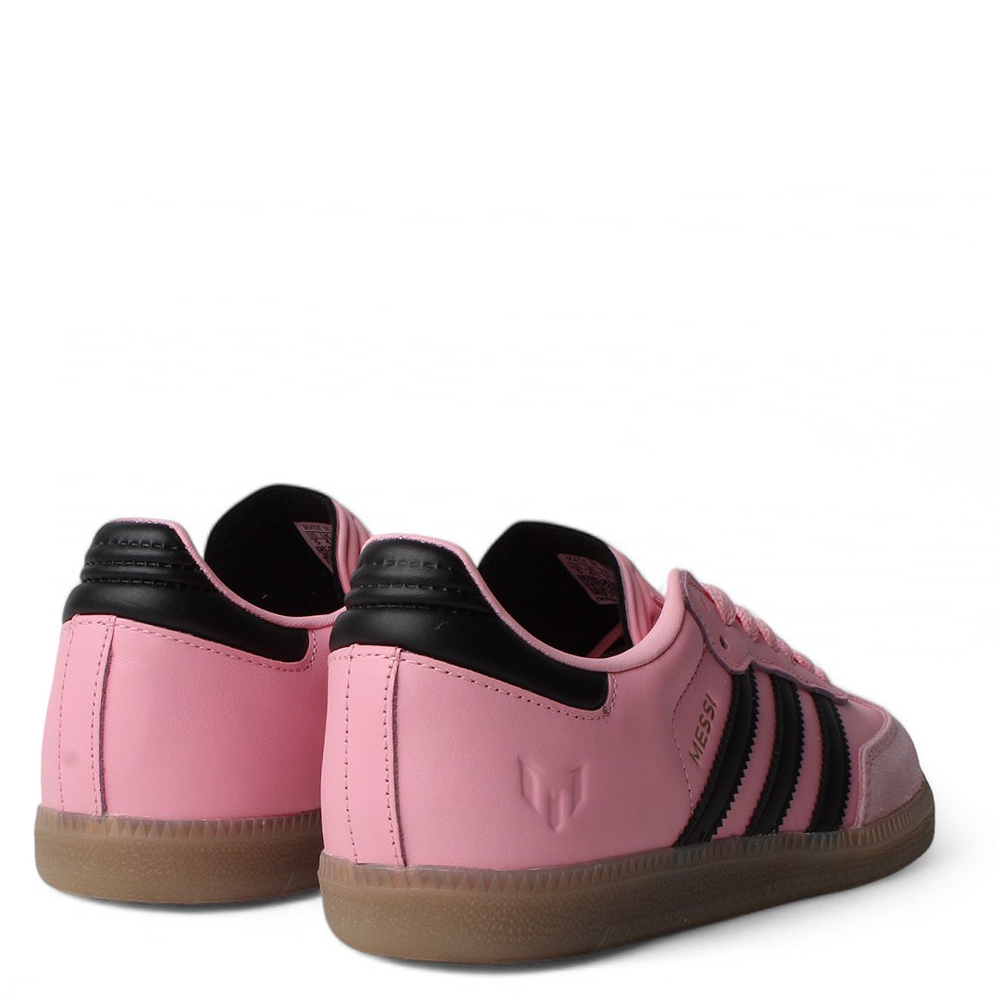 adidas Kids' Samba Messi Indoor Soccer Shoes, Size 6, Pink/Black
