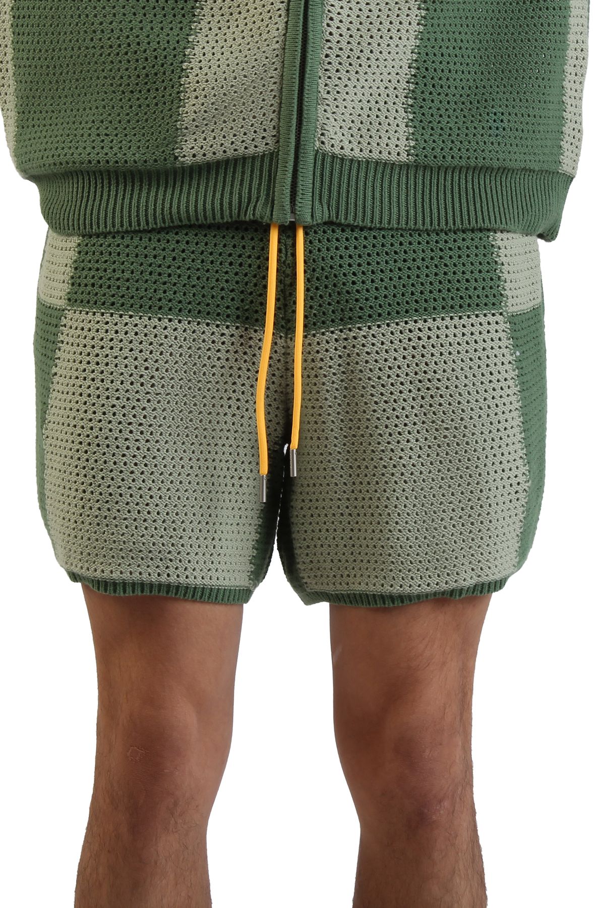 DIET STARTS MONDAY Checker Crochet Shorts DSM-SUM25-029 - Shiekh