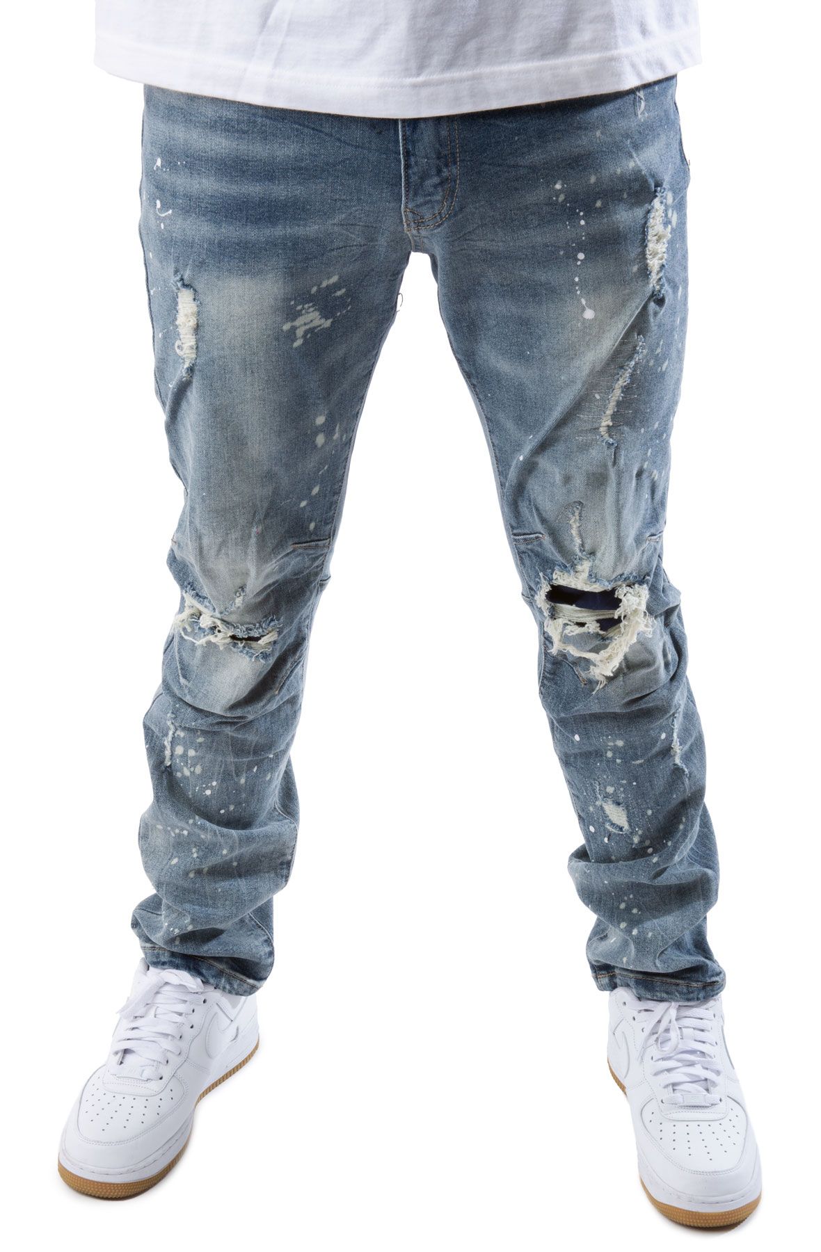 Jeans Uomo Smoke Rise RIP & RIPARAZIONE AIDEN BLU (JP21110R - Foto 2