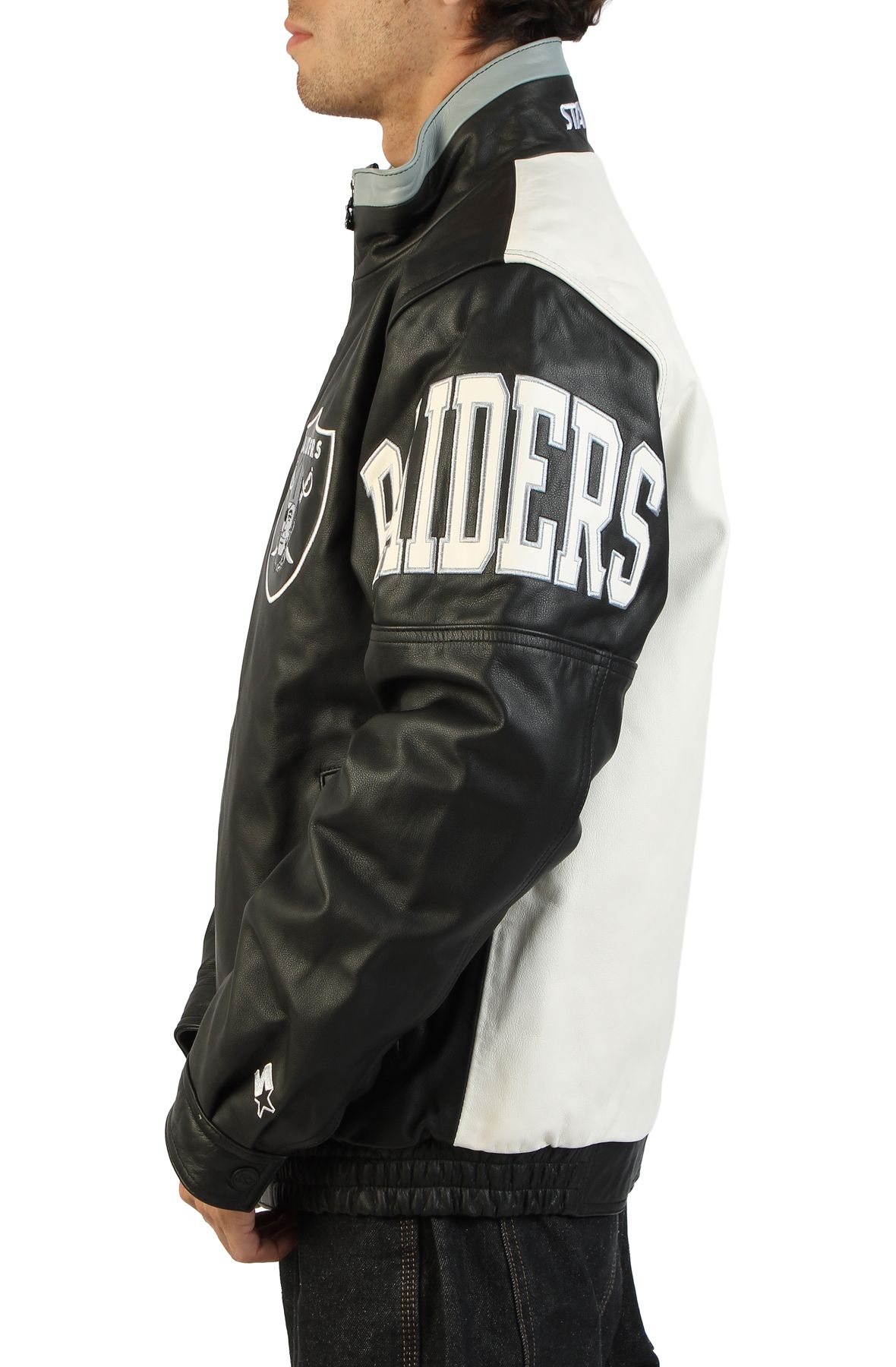 STARTER NFL Las Vegas Raiders Mockneck Jacket LS300255-RAD - Shiekh