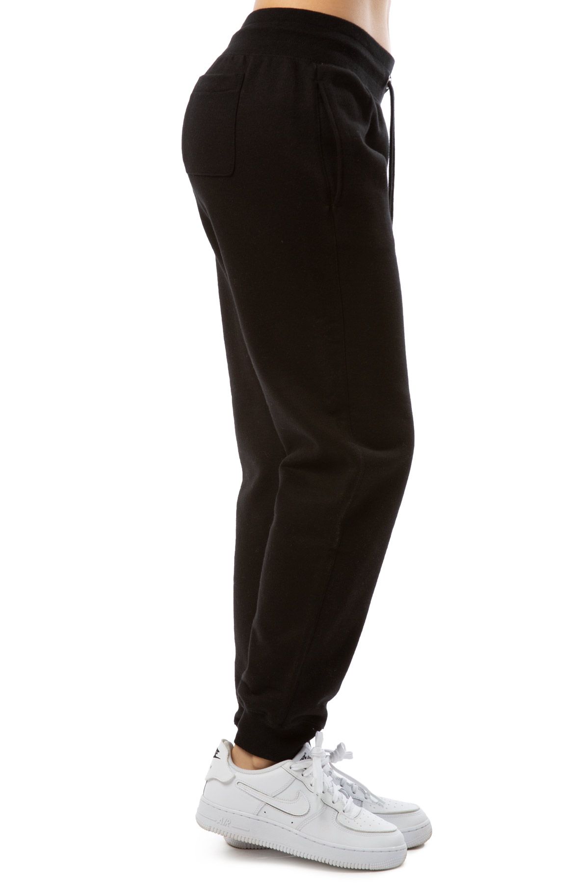 reverse weave trim joggers