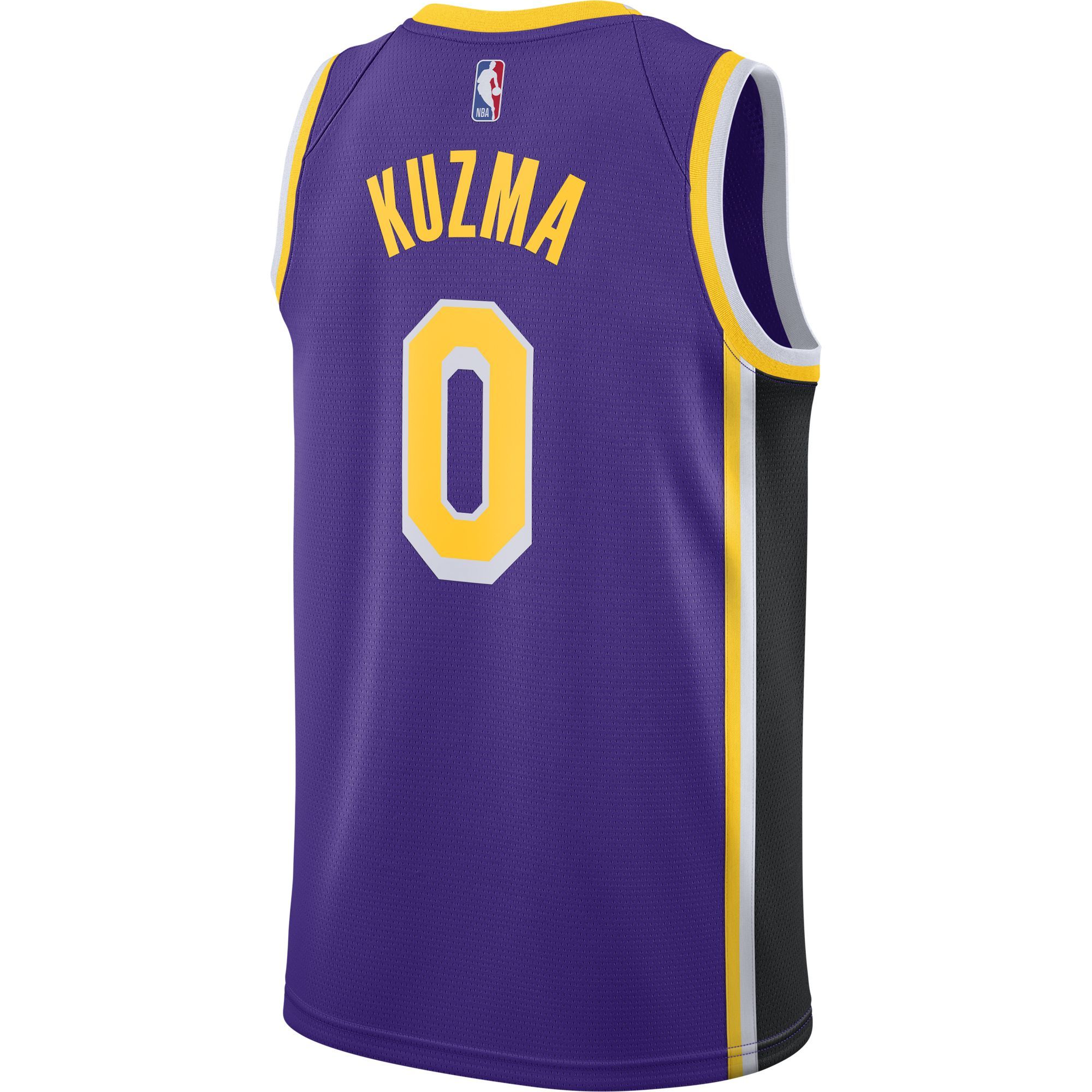 Men's Los Angeles Lakers Kyle Kuzma Nike Black City Edition Swingman Jersey