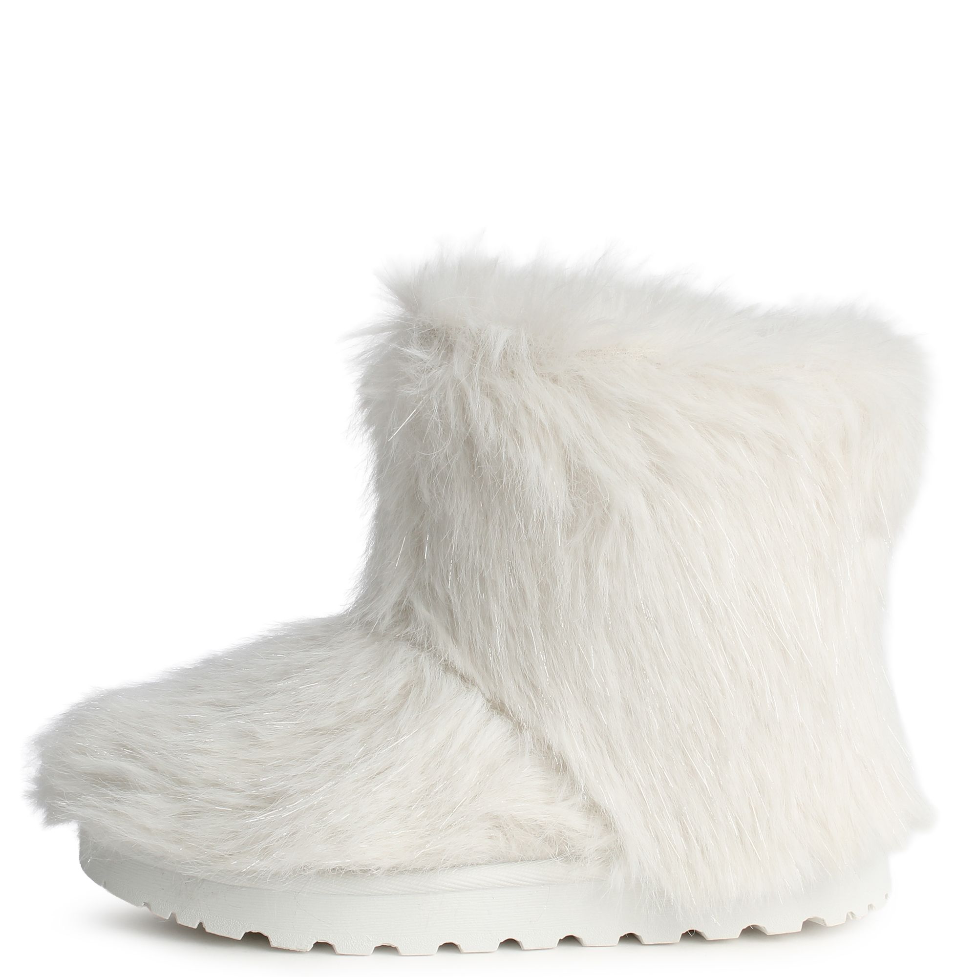MCK FASHION INC. Lunar-01 Fur Bootie LUNAR-02-WHT - Shiekh