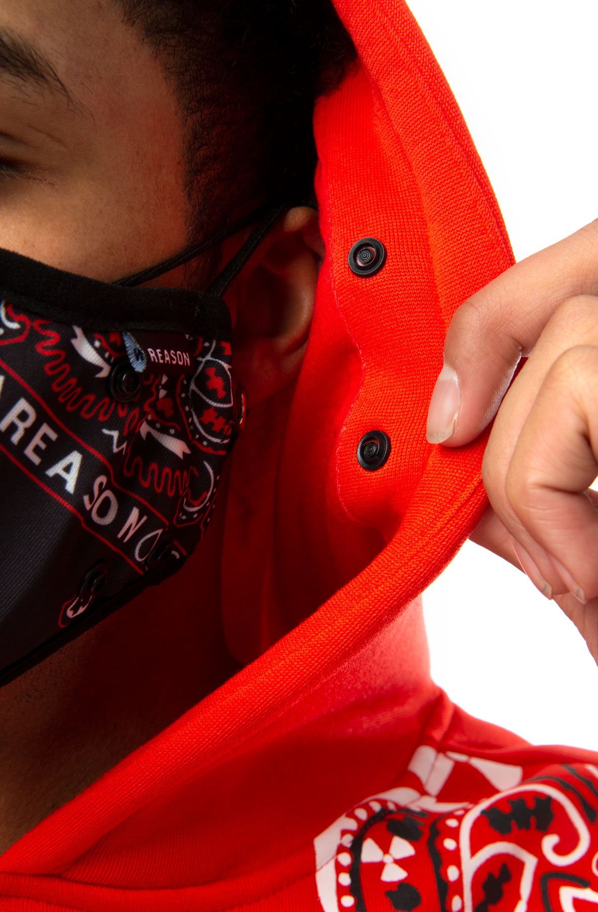 Bandana hoodie red hotsell