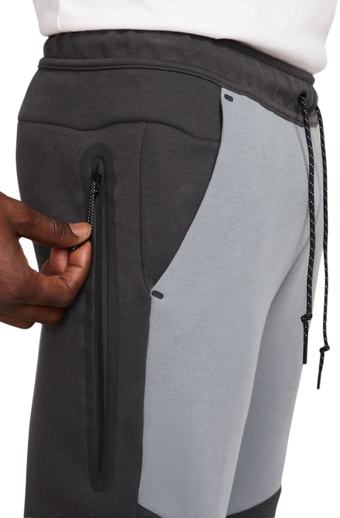 nike tech grey and black bottoms