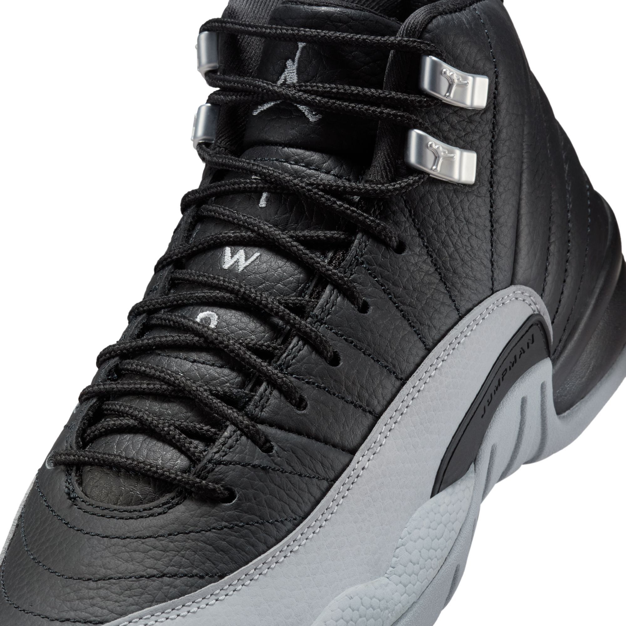 JORDAN Grade School Air 12 Retro Black and Wolf Grey 153265 010 Shiekh