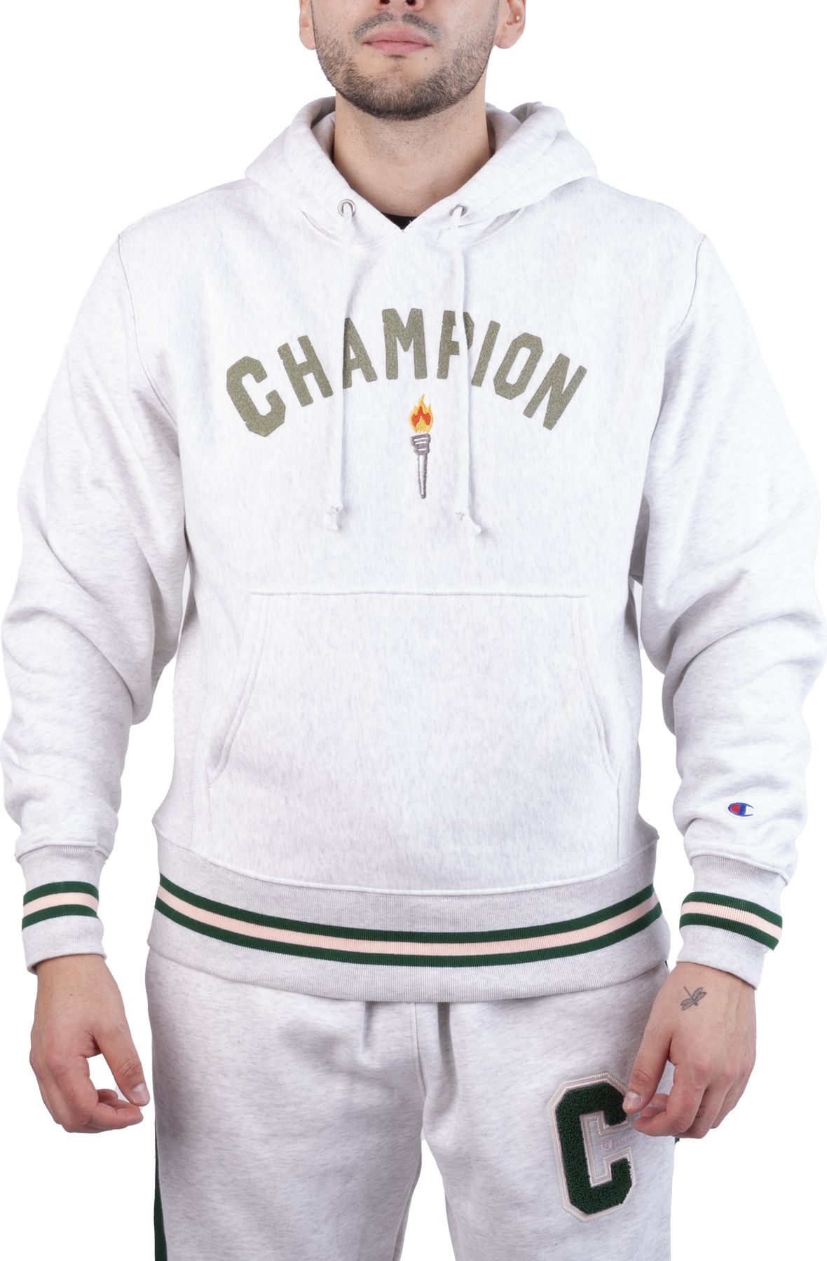 Weave S76253586T7A-2UC Pullover Premium Shiekh Reverse Hoodie - CHAMPION