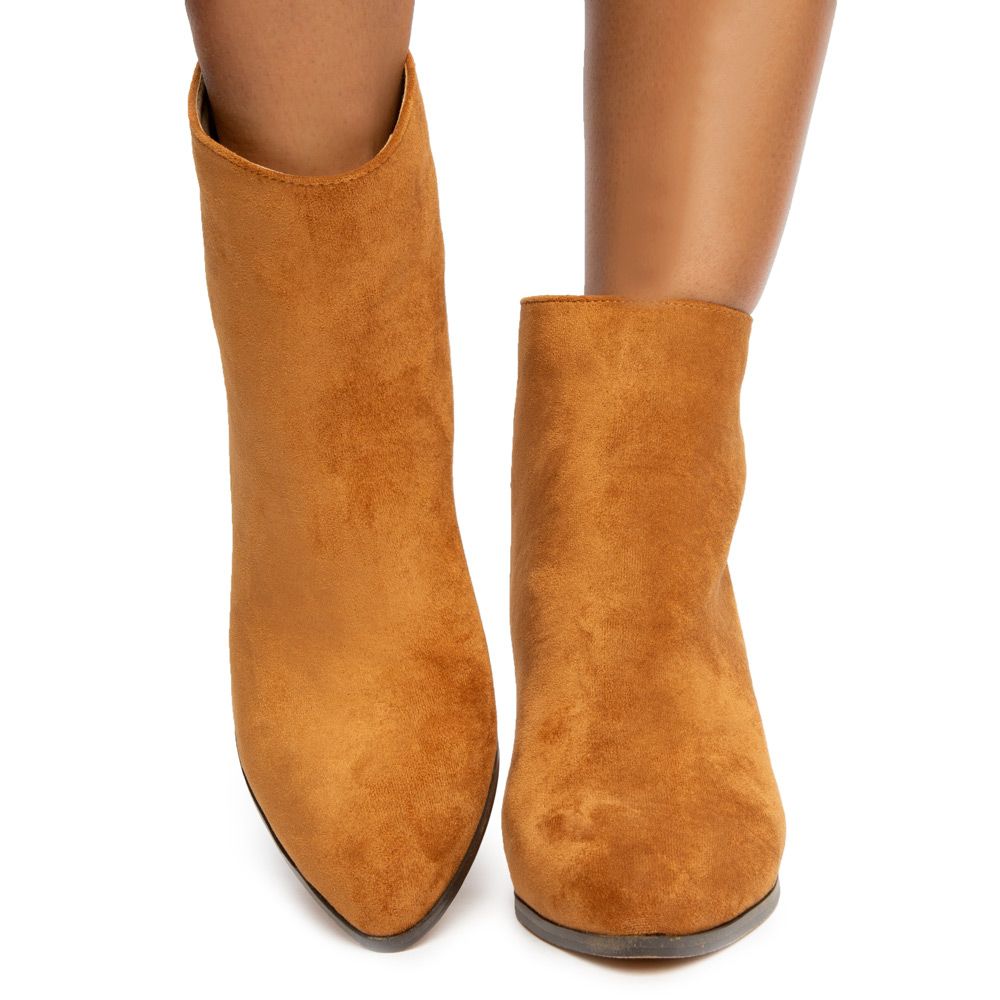 bootie chunky heel
