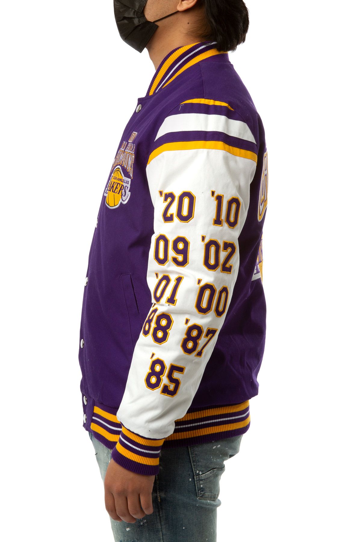 STARTER Los Angeles Lakers Canvas 17X Champions Jacket LA030714 