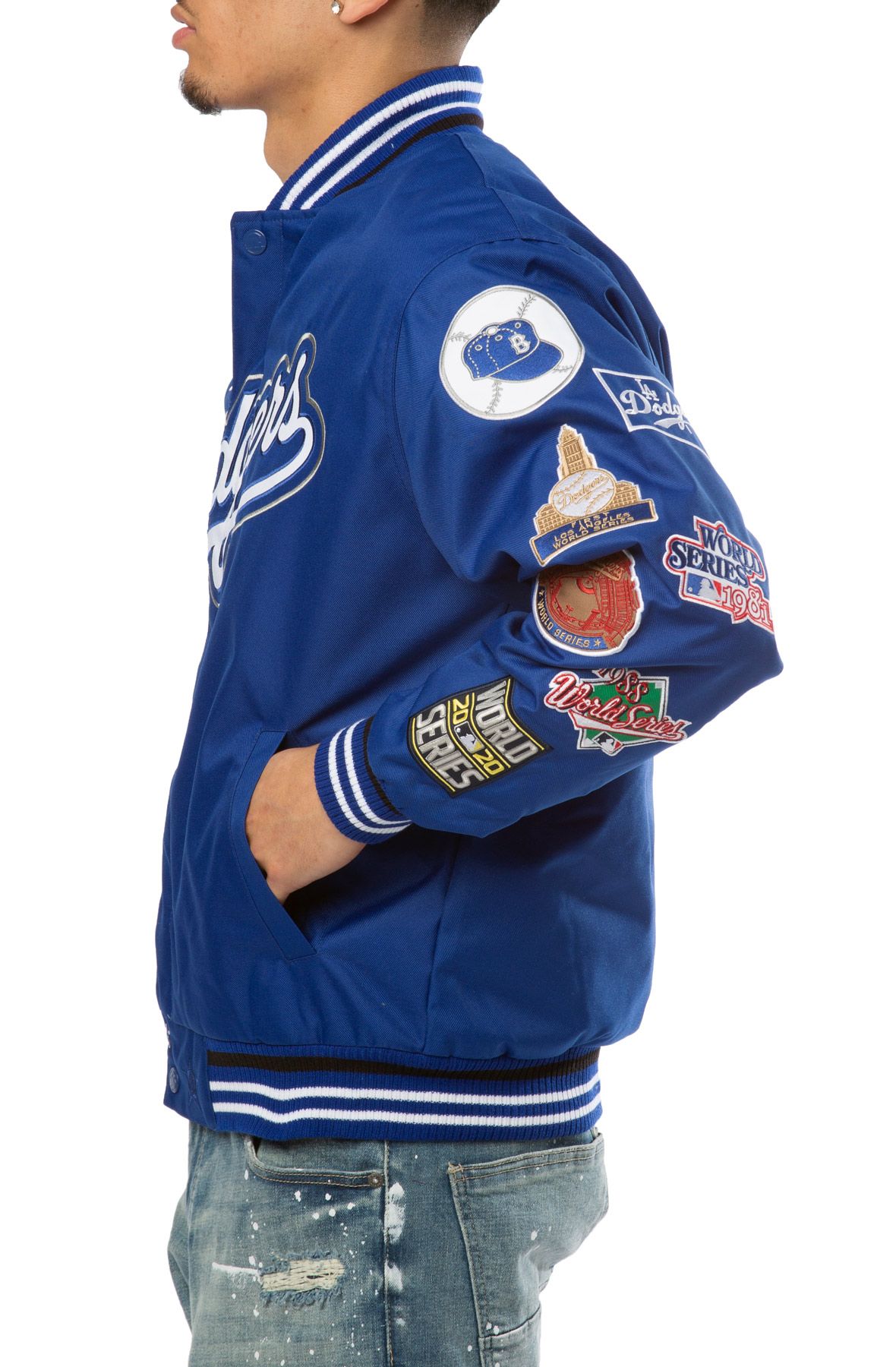 JH DESIGN Los Angeles Dodgers 2020 World Series Champions Jacket  DODP03WS20COL - Shiekh