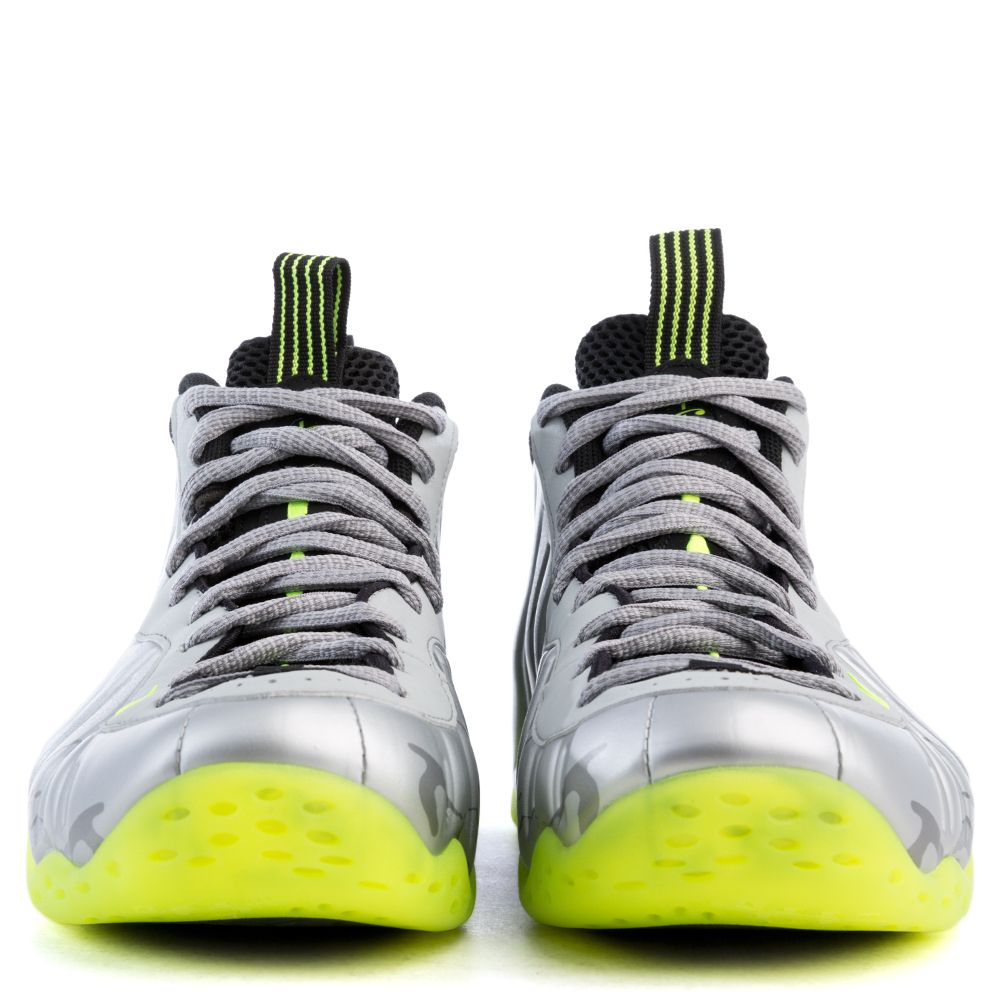 Metallic Silver Volt Silver And Lime Green Foamposites NIKE Air