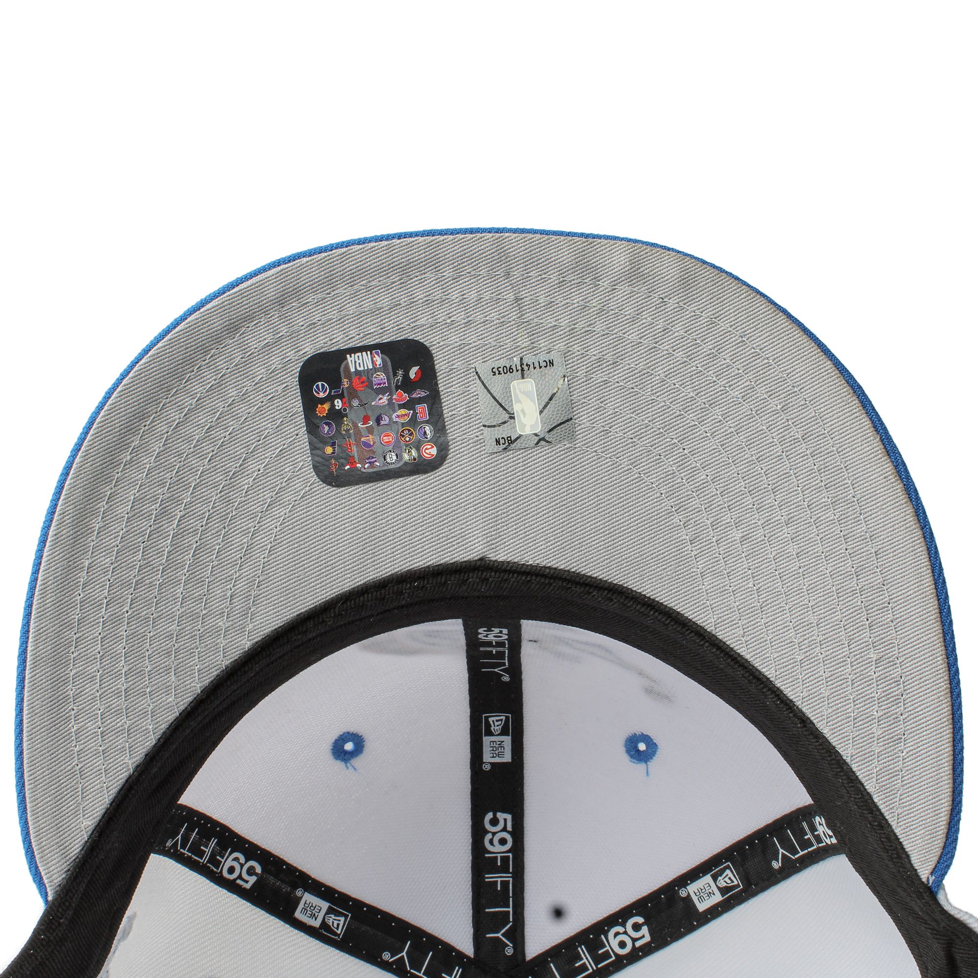 Washington Wizards Wizards Patch New Era 59Fifty Fitted Hat (Light Blue  Black Gray)