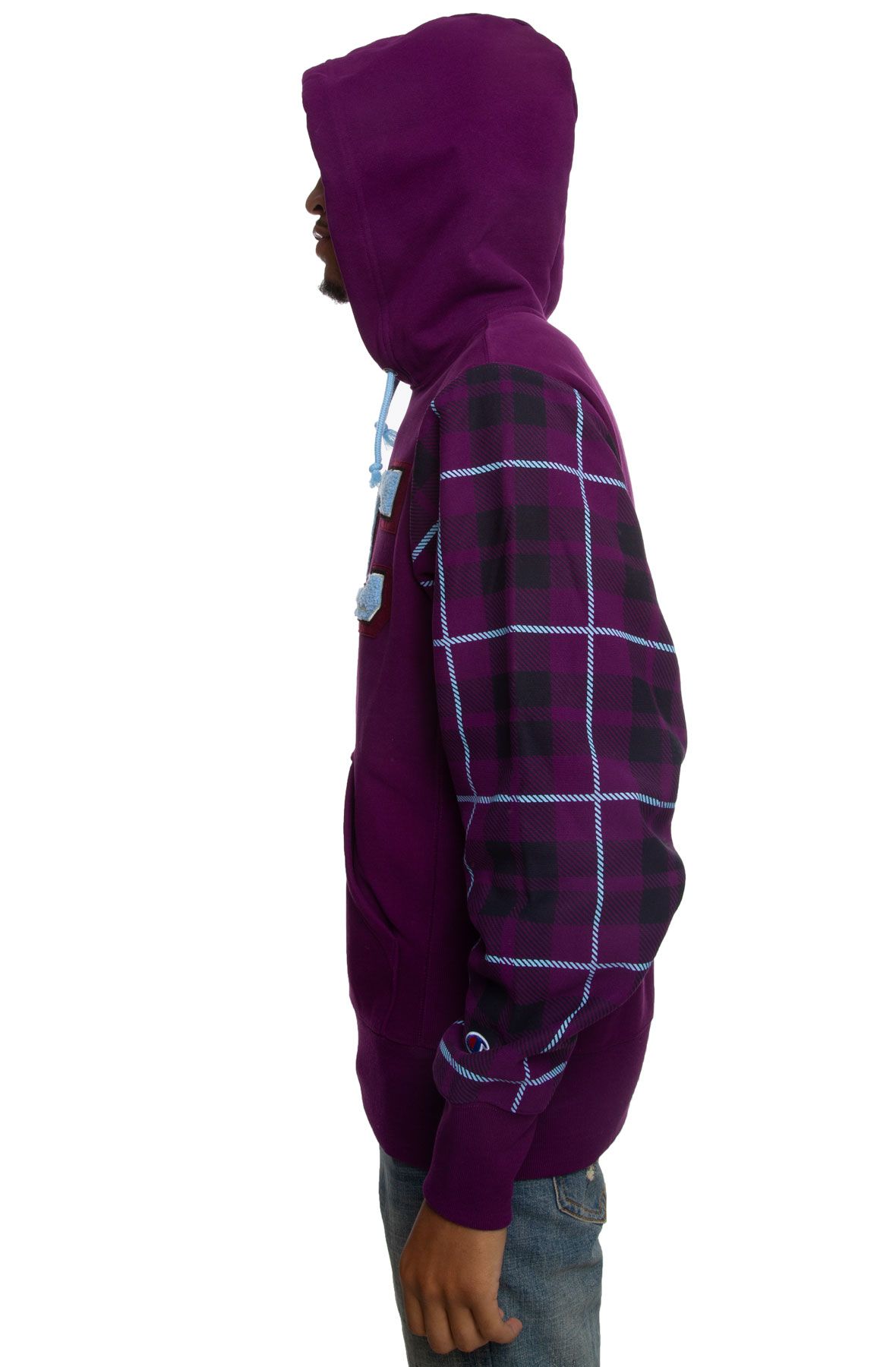 CHAMPION Reverse Weave Plaid Pull Over Hoodie S2794550270 8 9 Shiekh