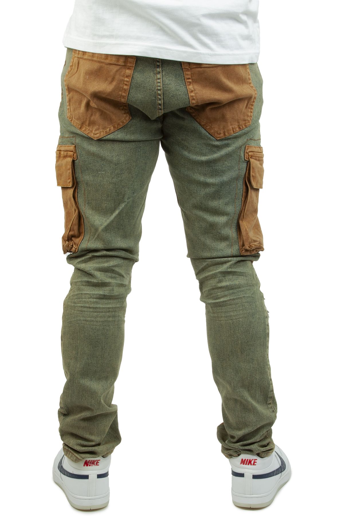 Canvas Cargo Pants Teal main image 0