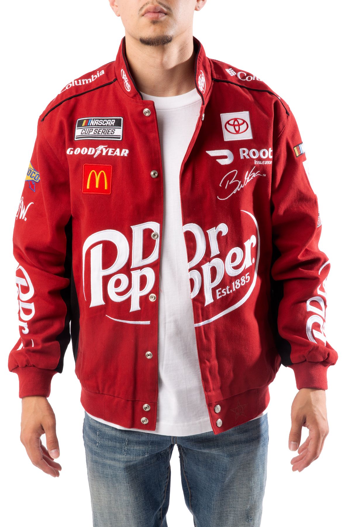 JH DESIGN Dr. Pepper Racing Jacket BW0303DR21-BUR - Shiekh