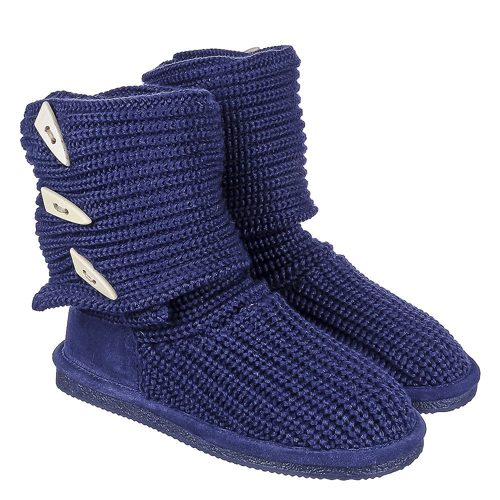 BEARPAW Women s Knit Ankle Boot Knit Tall 658W 311/INDIGO Shiekh