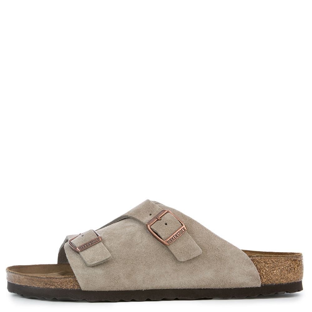 BIRKENSTOCK Birkenstock for Men: Zurich Regular Taupe Sandals 50461 - Shiekh